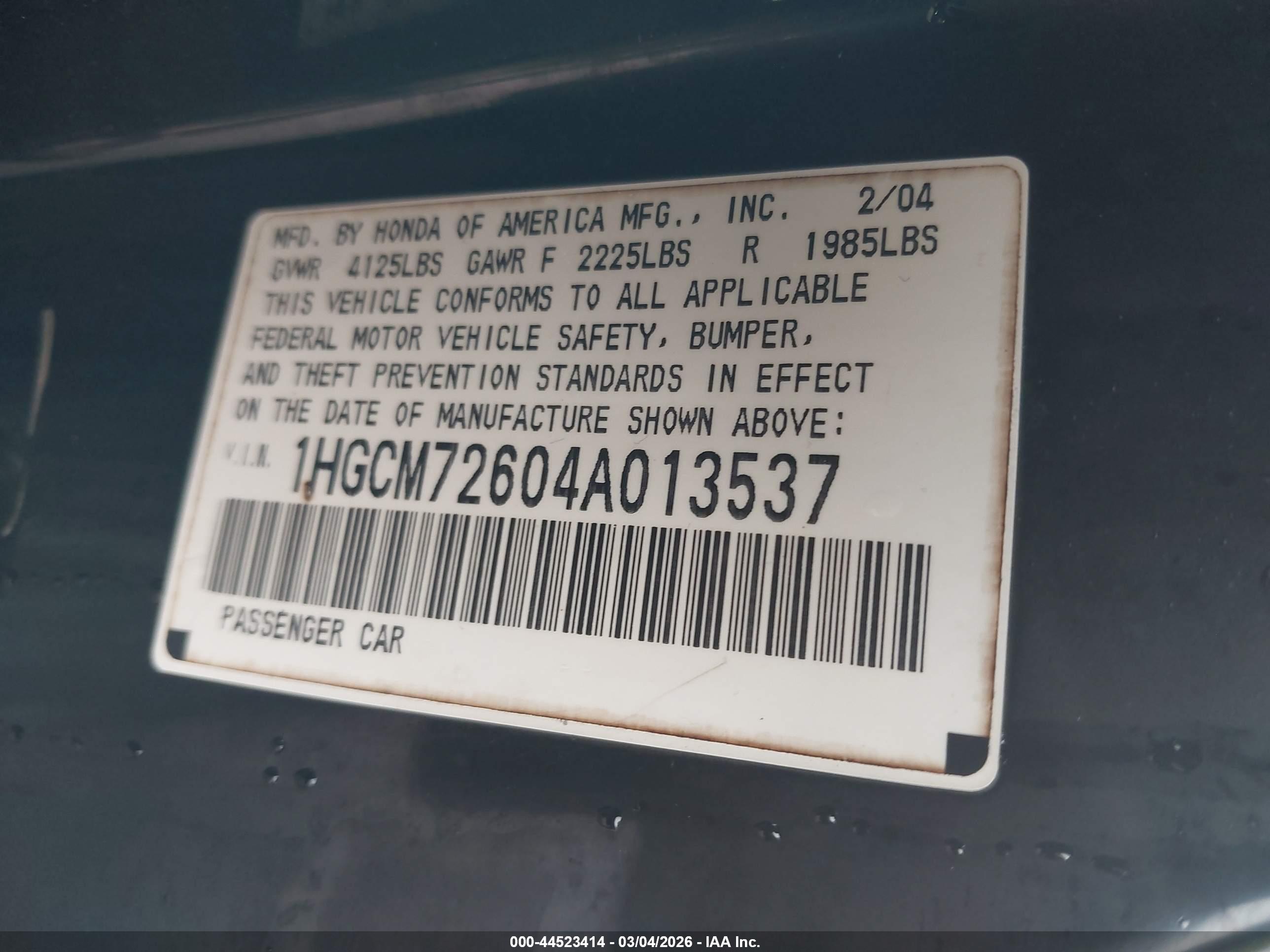 HONDA ACCORD image 9