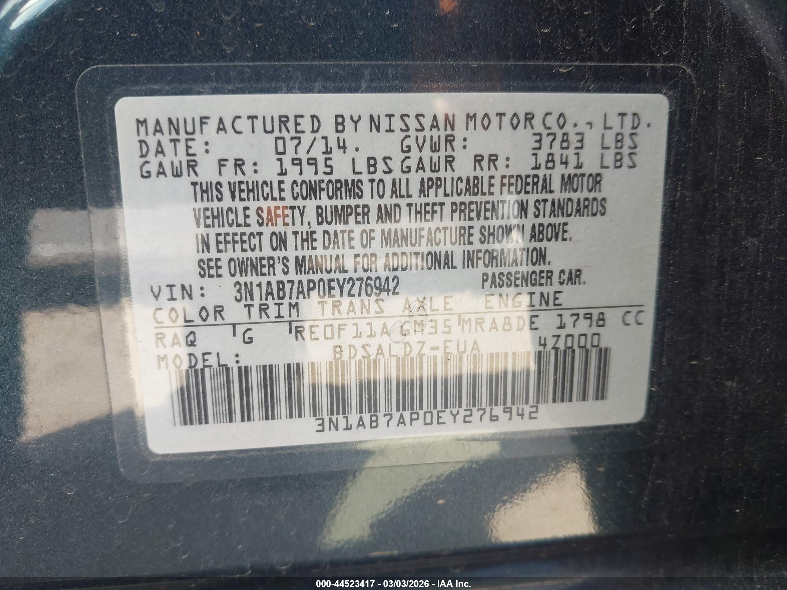 NISSAN SENTRA image 9