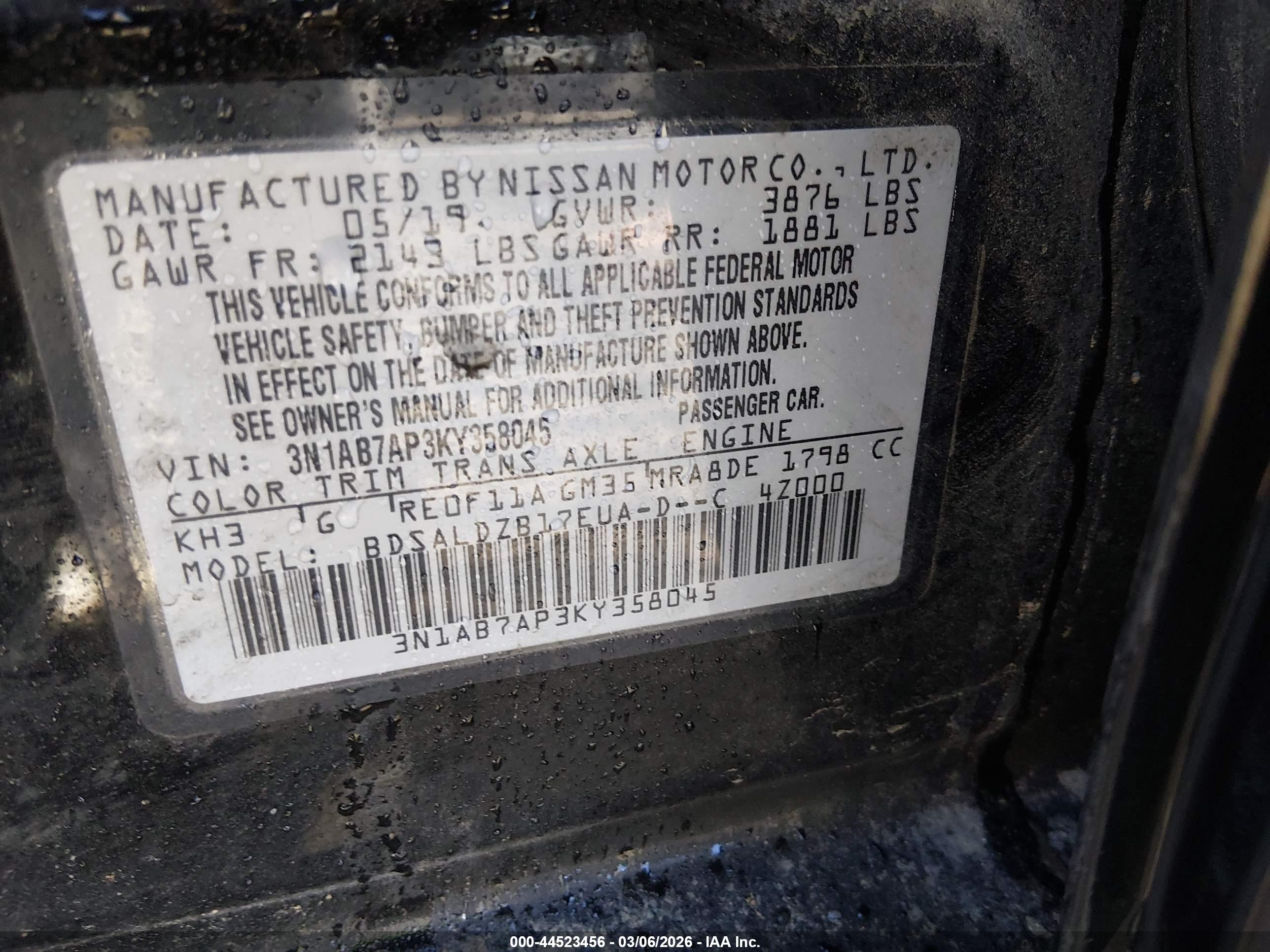 NISSAN SENTRA image 9