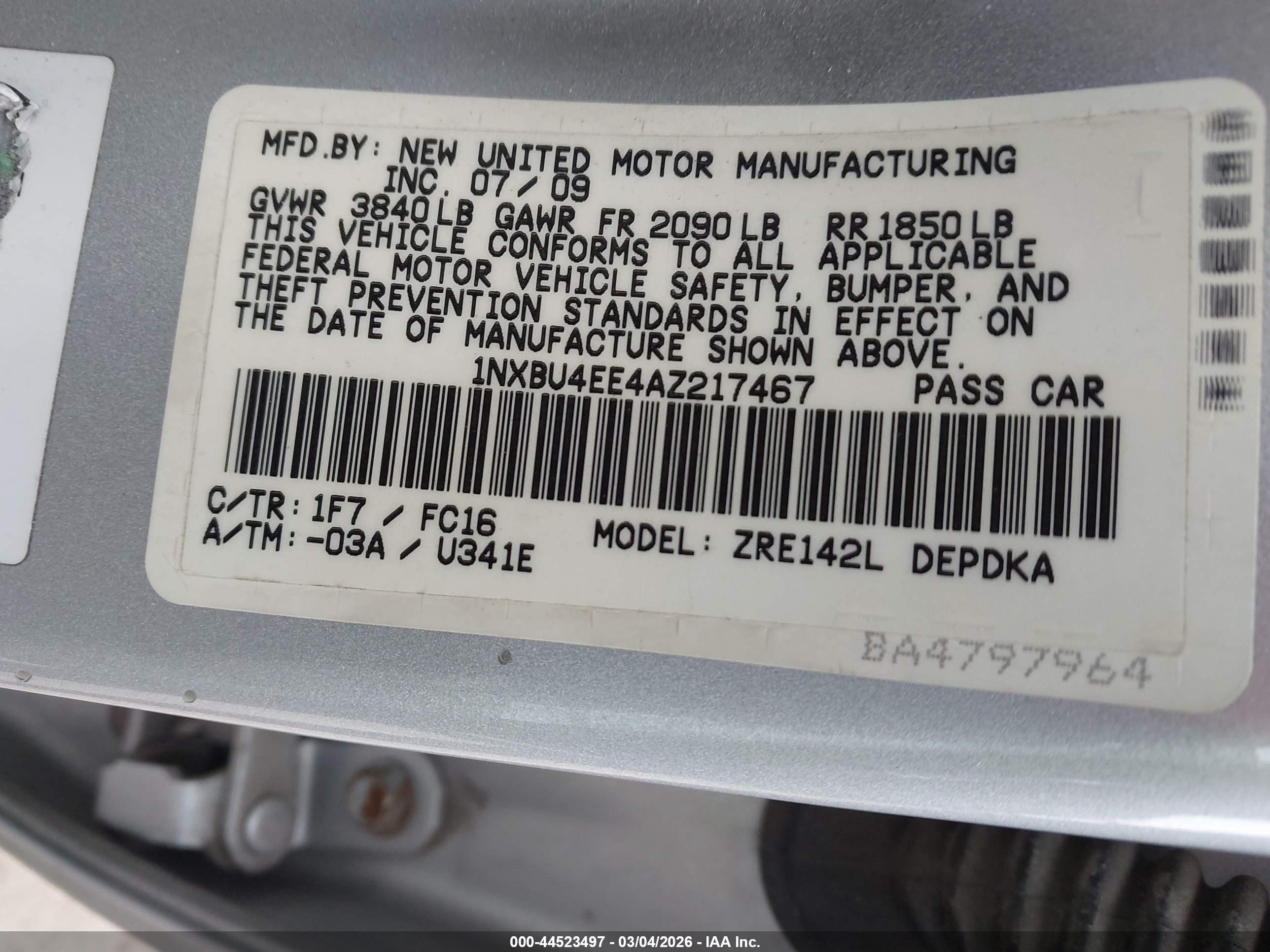 TOYOTA COROLLA image 9