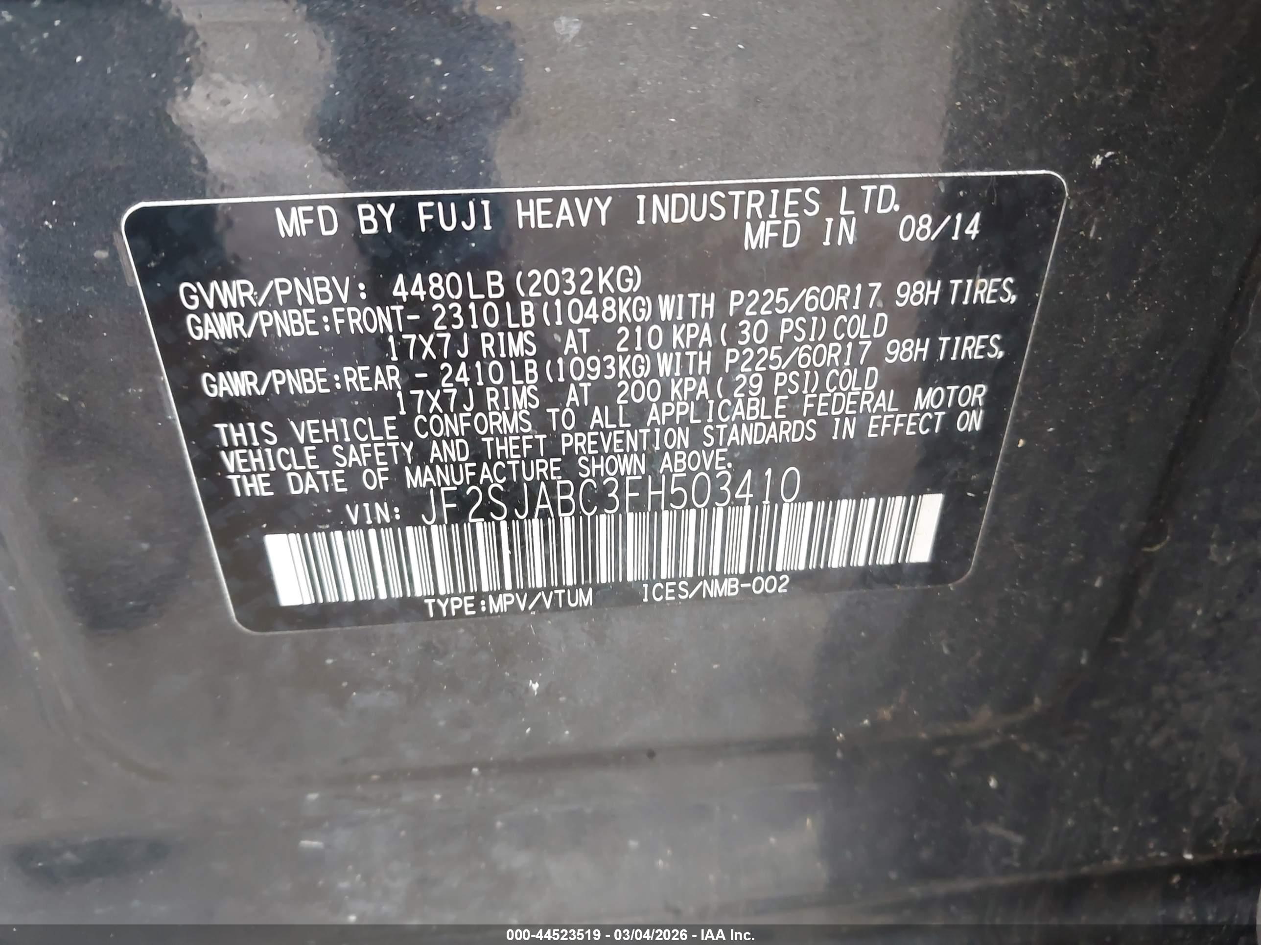 SUBARU FORESTER image 9