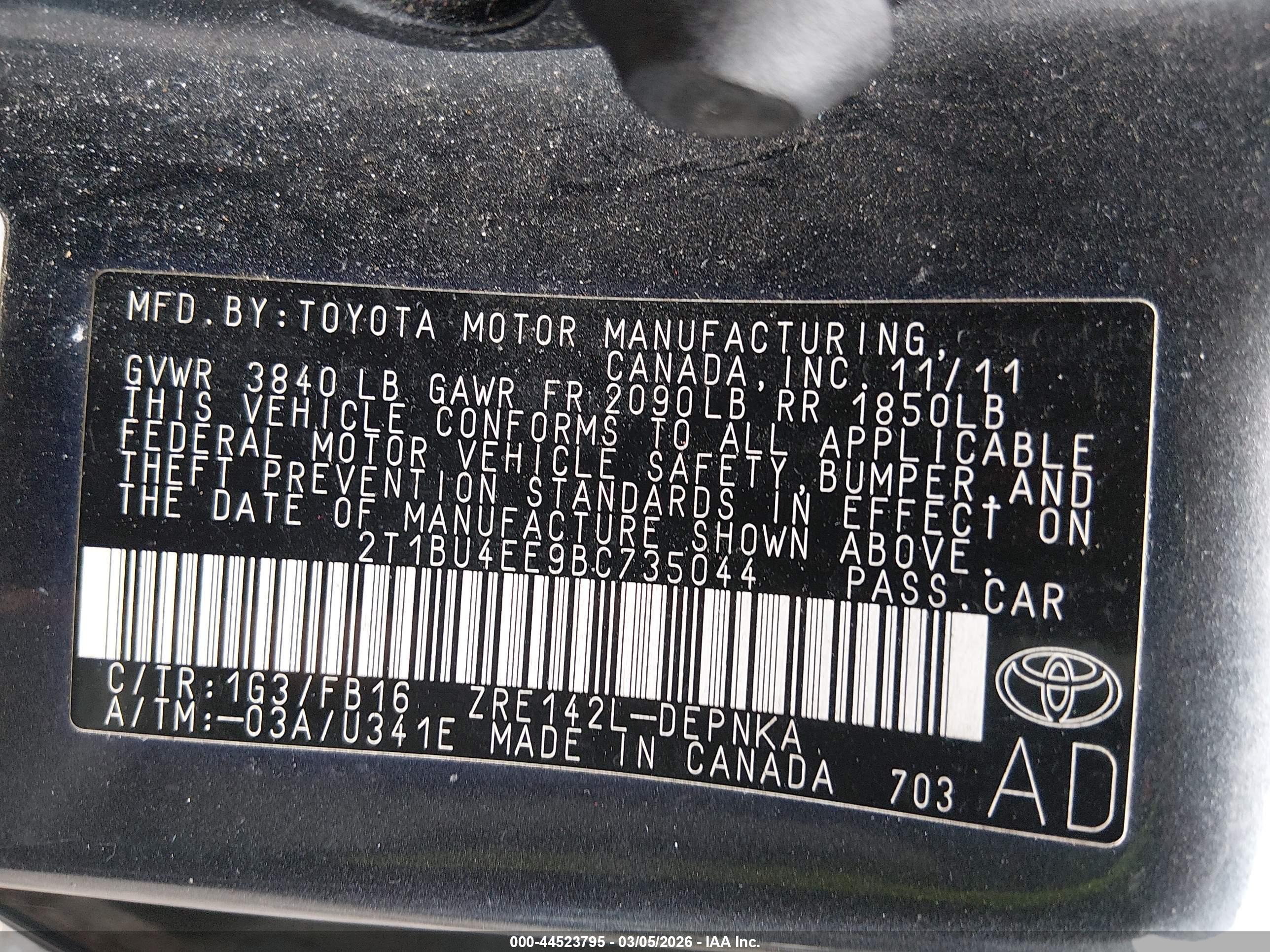 TOYOTA COROLLA image 9