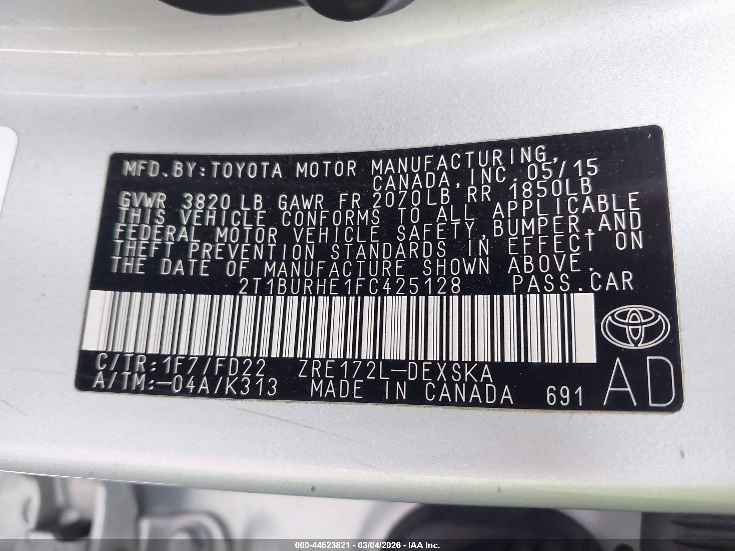 TOYOTA COROLLA image 9