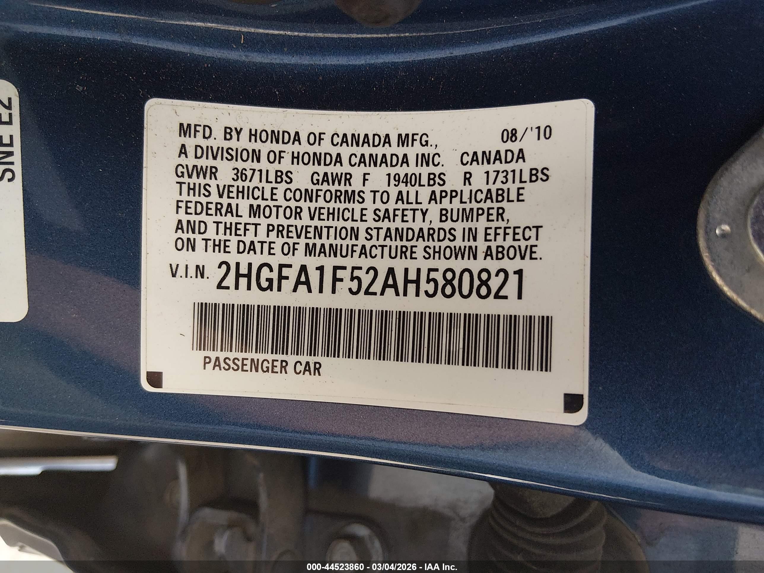 HONDA CIVIC image 9