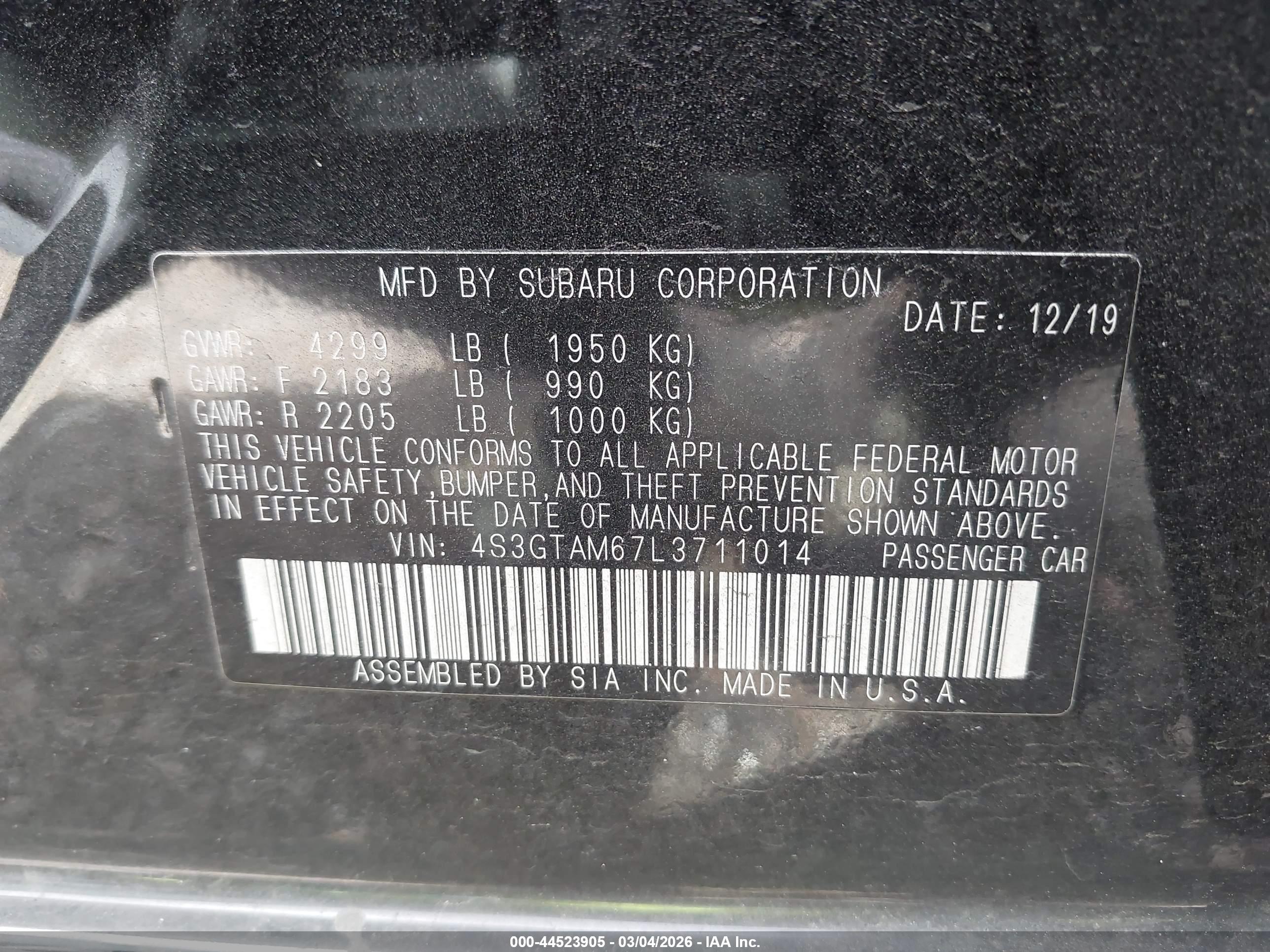 SUBARU IMPREZA image 9