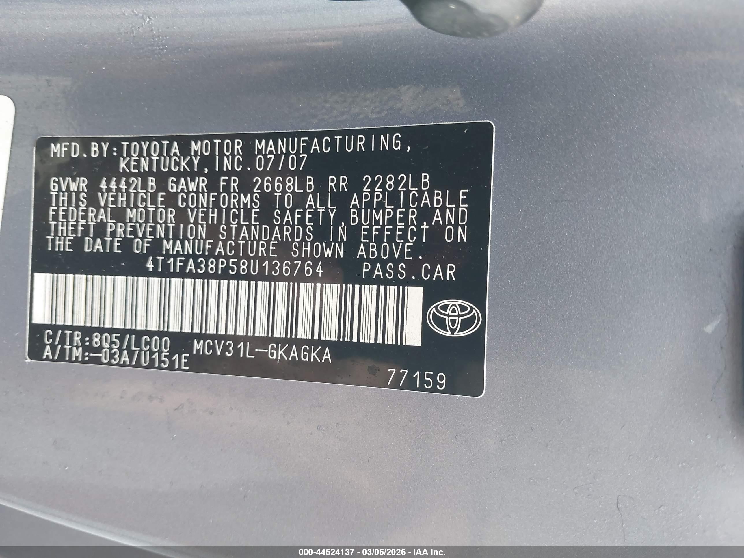 TOYOTA CAMRY image 9