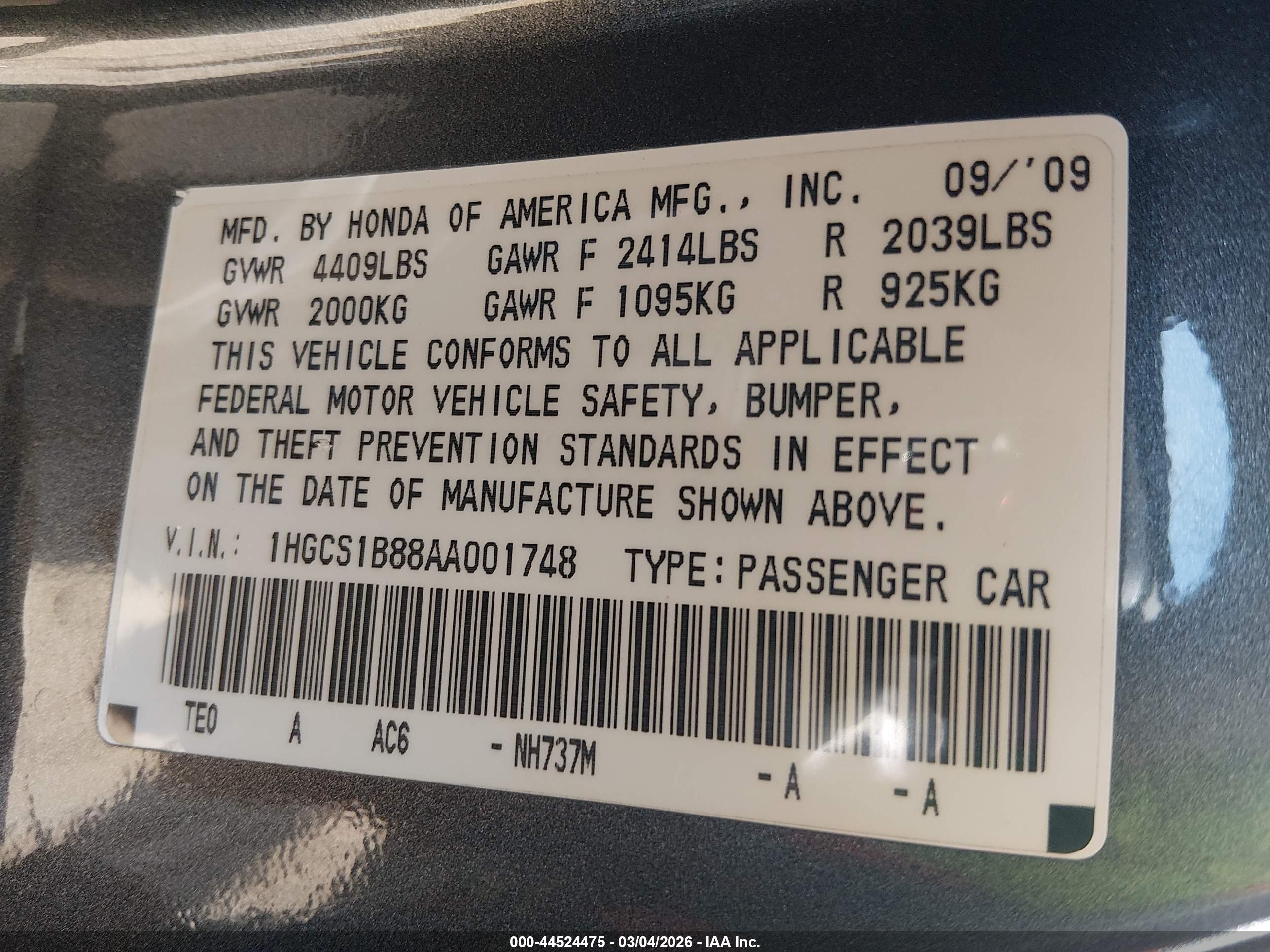 HONDA ACCORD image 9