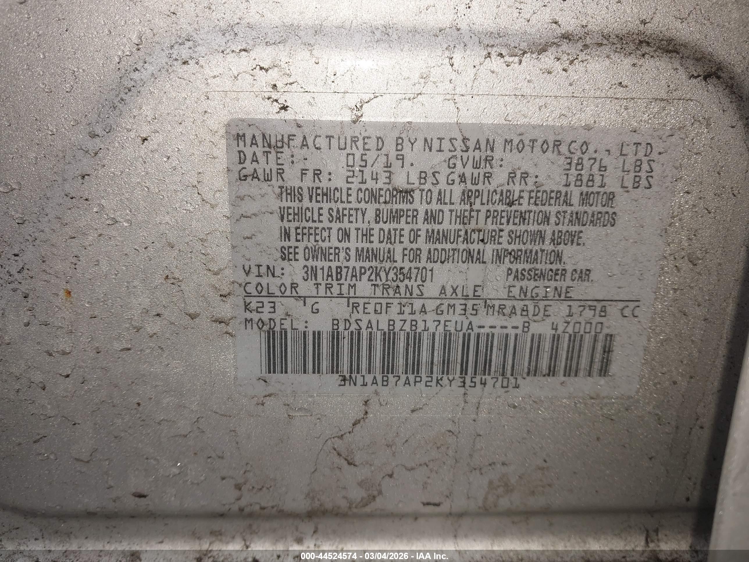 NISSAN SENTRA image 9