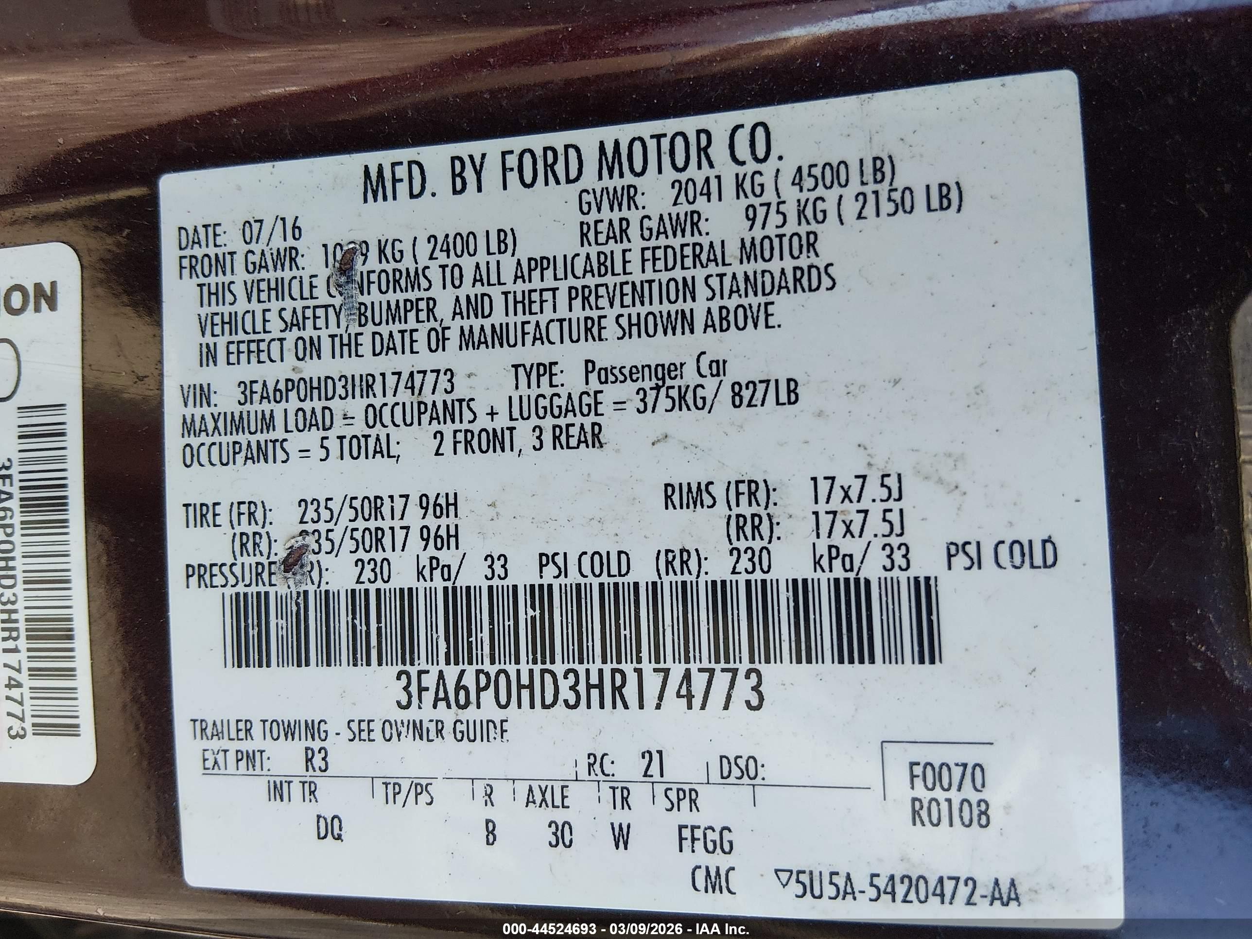 FORD FUSION image 9