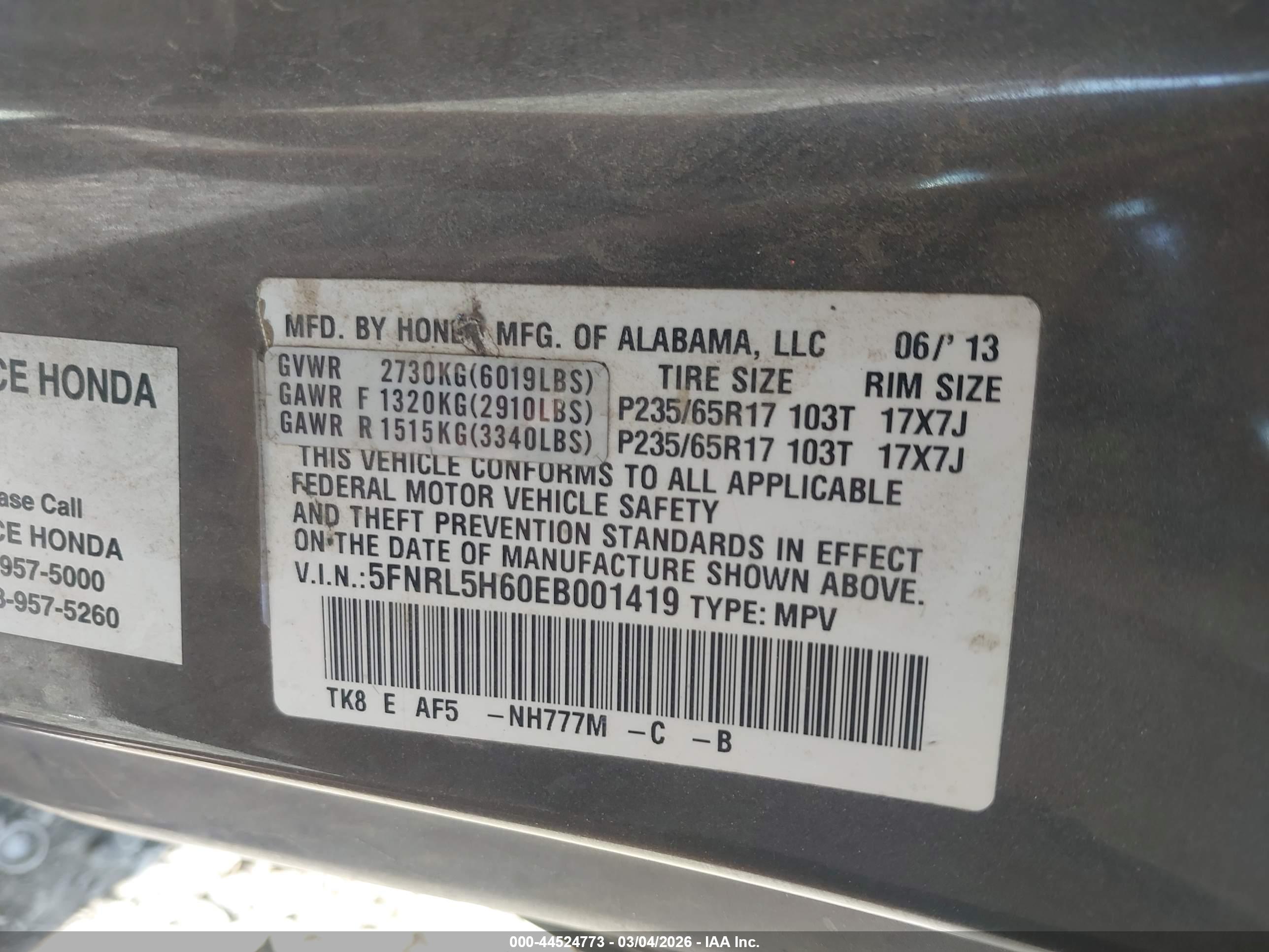 HONDA ODYSSEY image 9