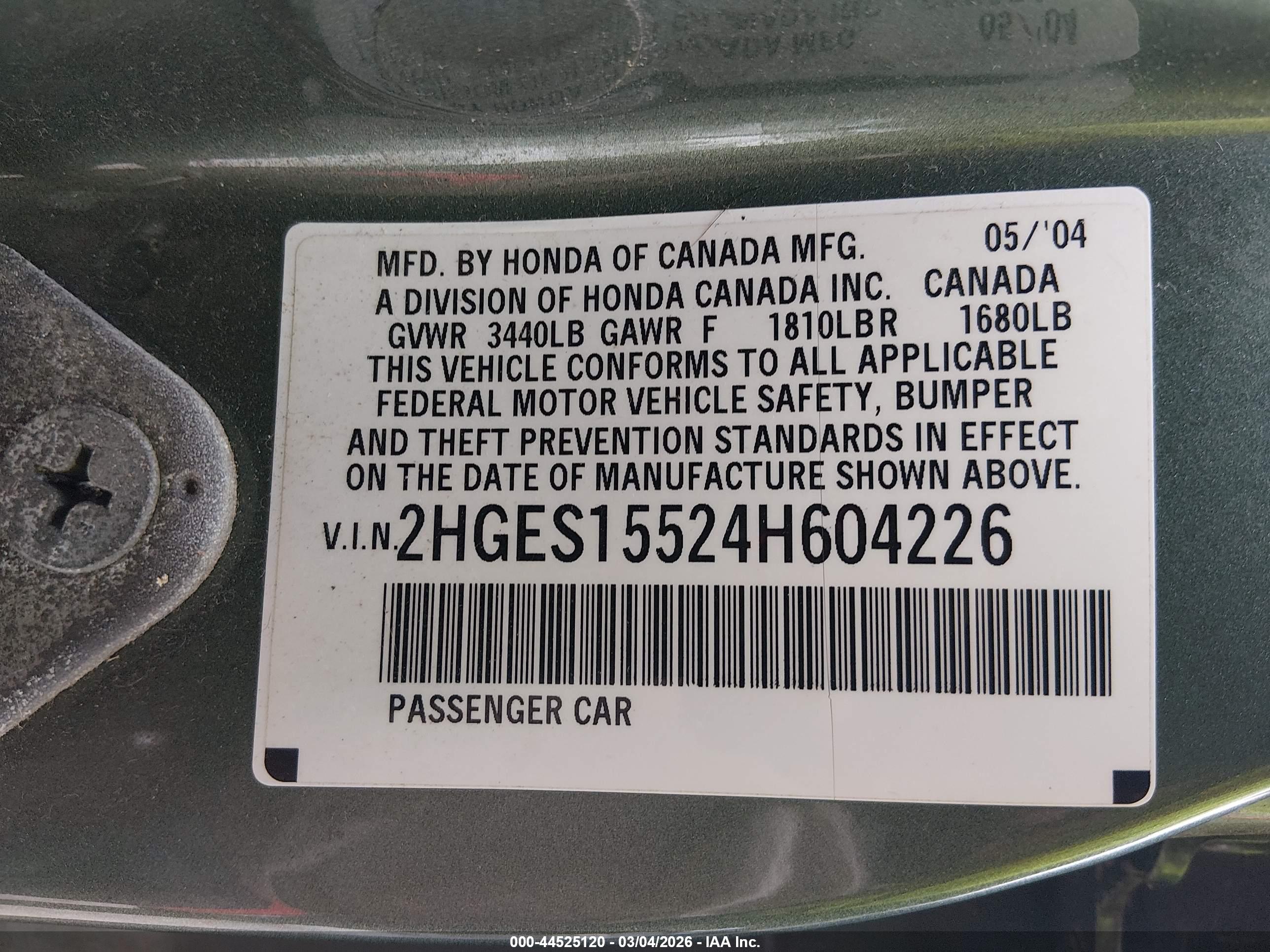 HONDA CIVIC image 9