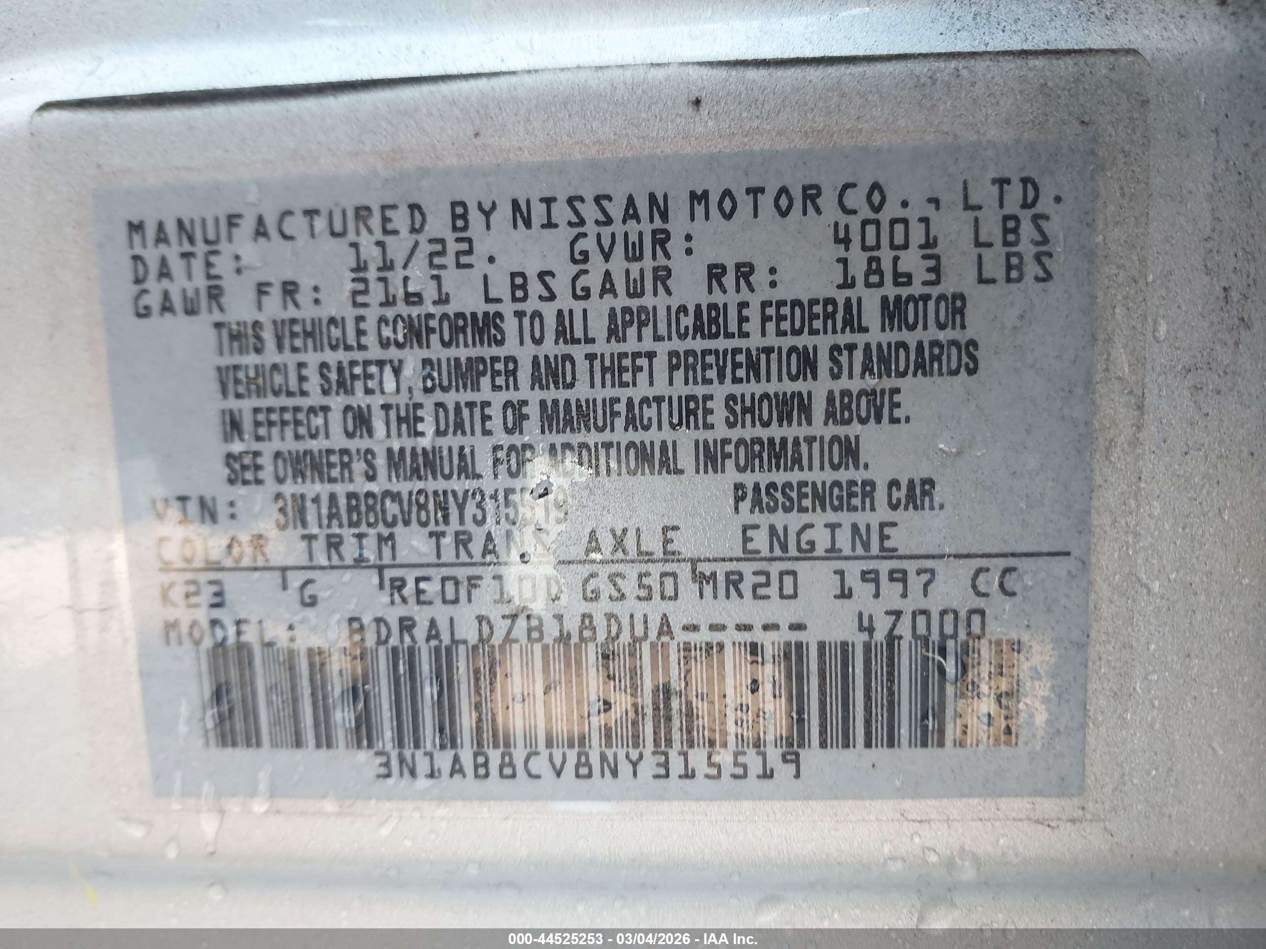 NISSAN SENTRA image 9