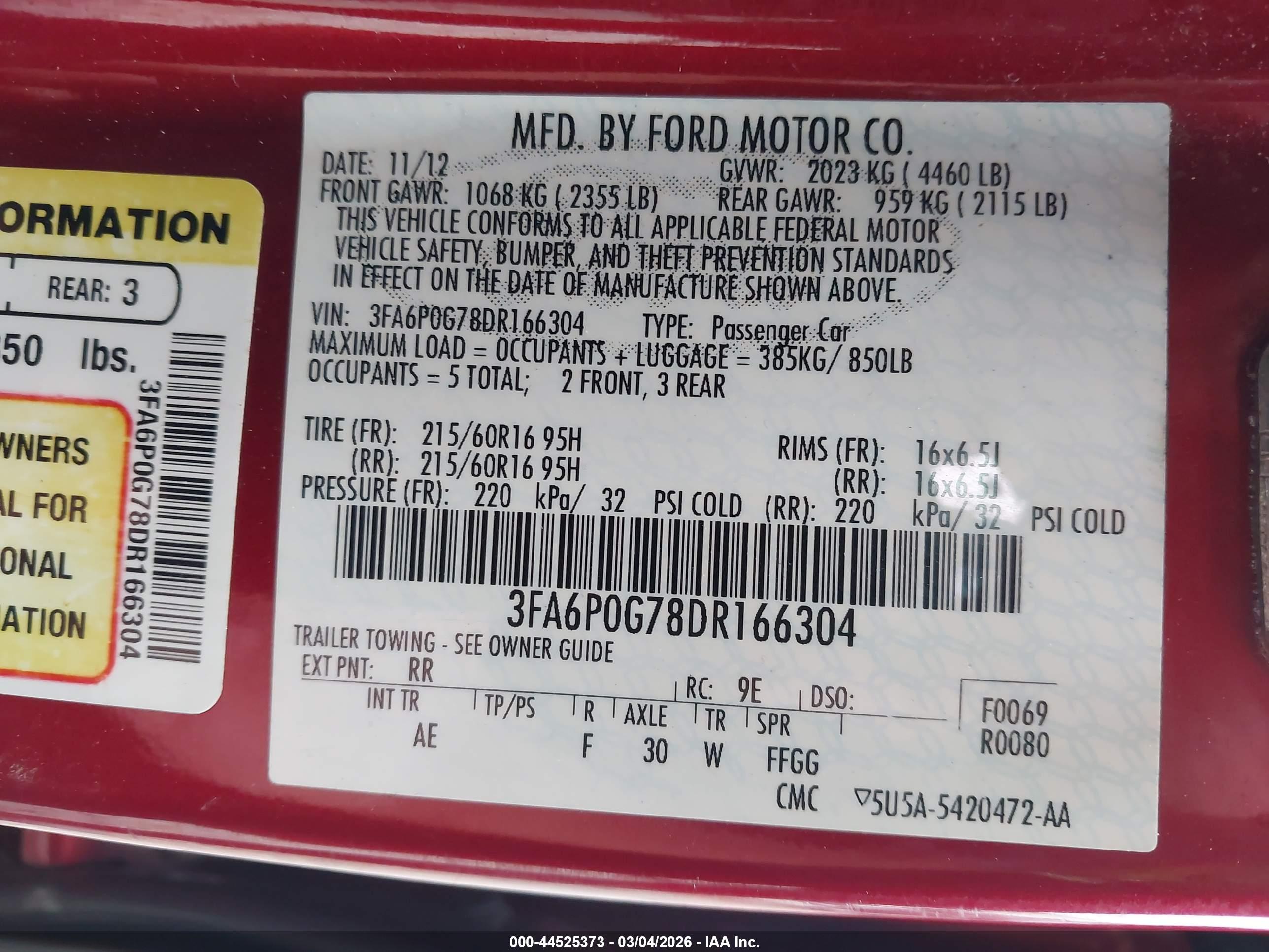 FORD FUSION image 9
