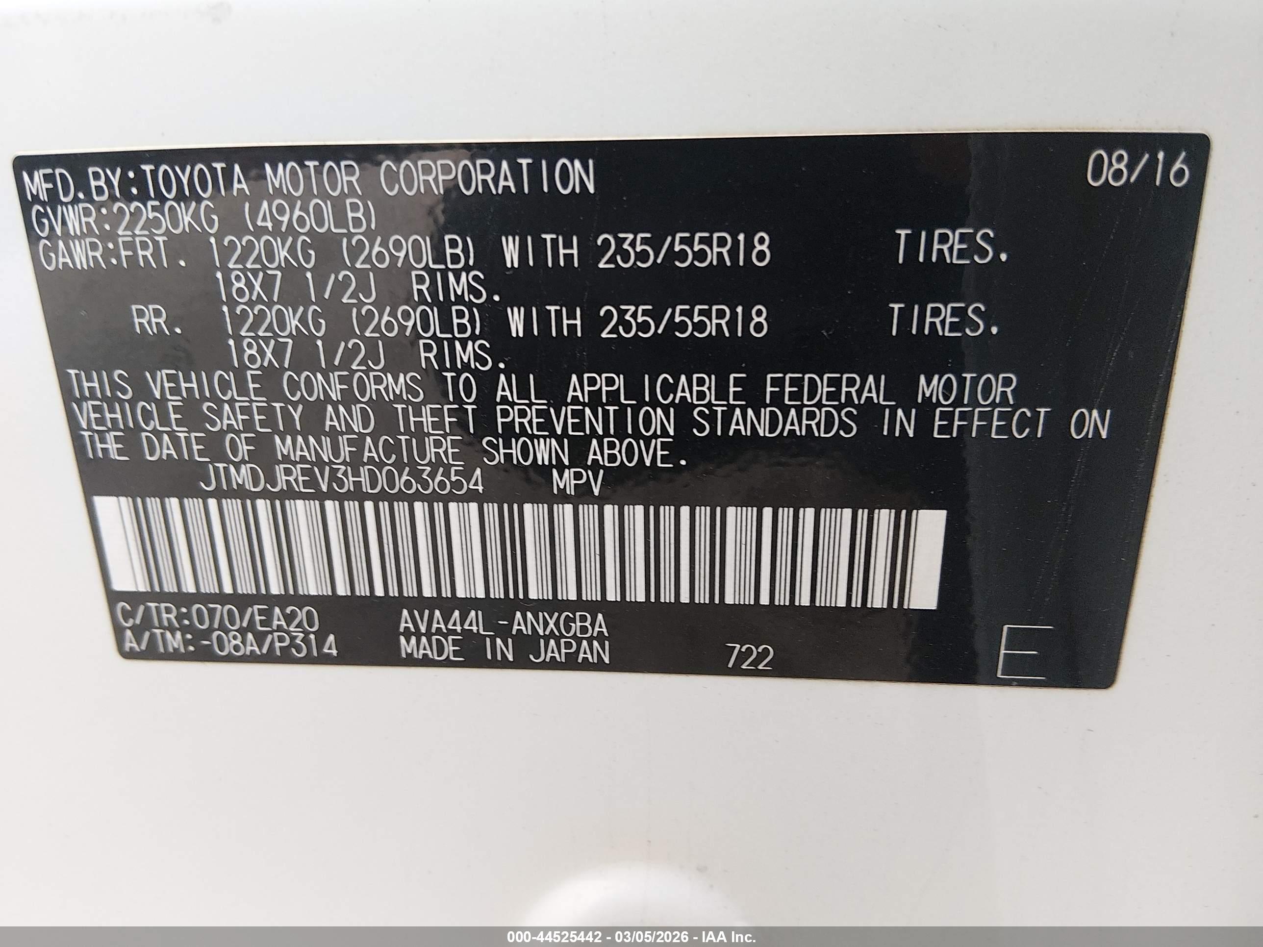 TOYOTA RAV4 image 9
