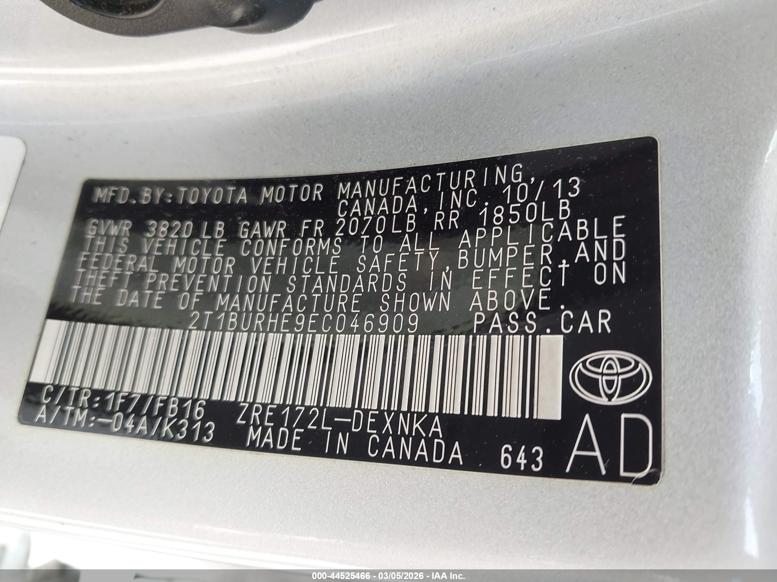 TOYOTA COROLLA image 9