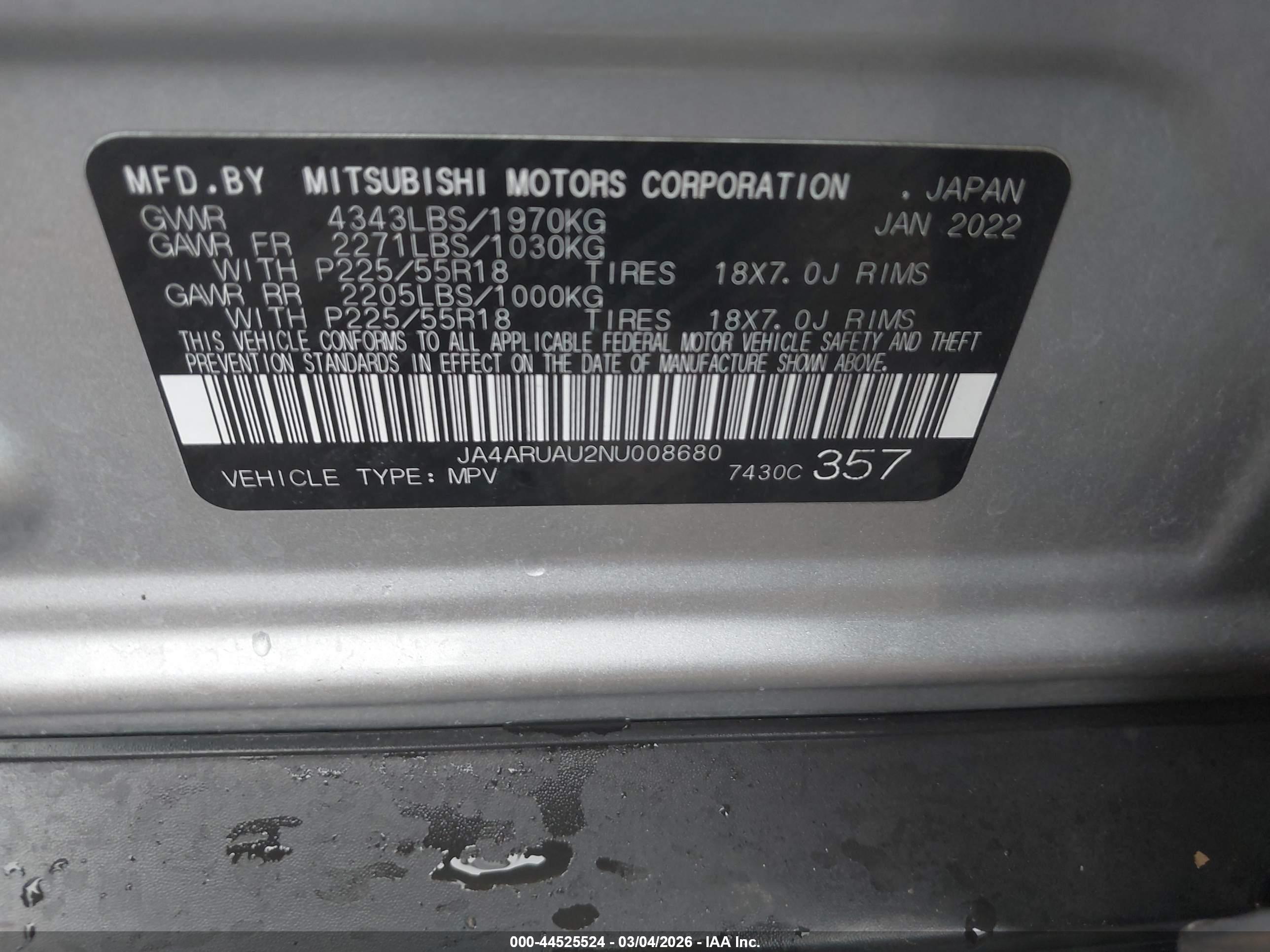 MITSUBISHI OUTLANDER image 9