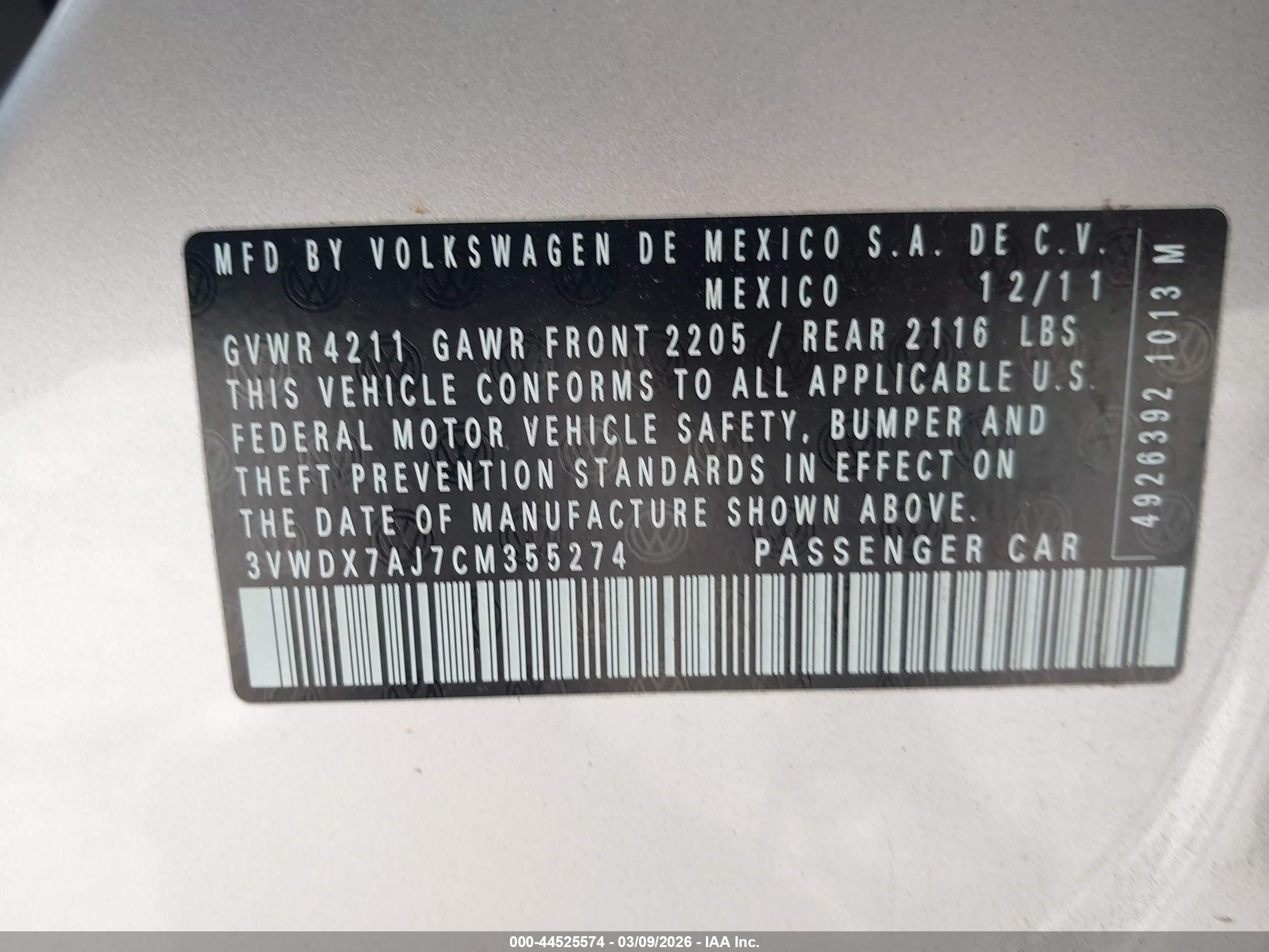 VOLKSWAGEN JETTA image 9