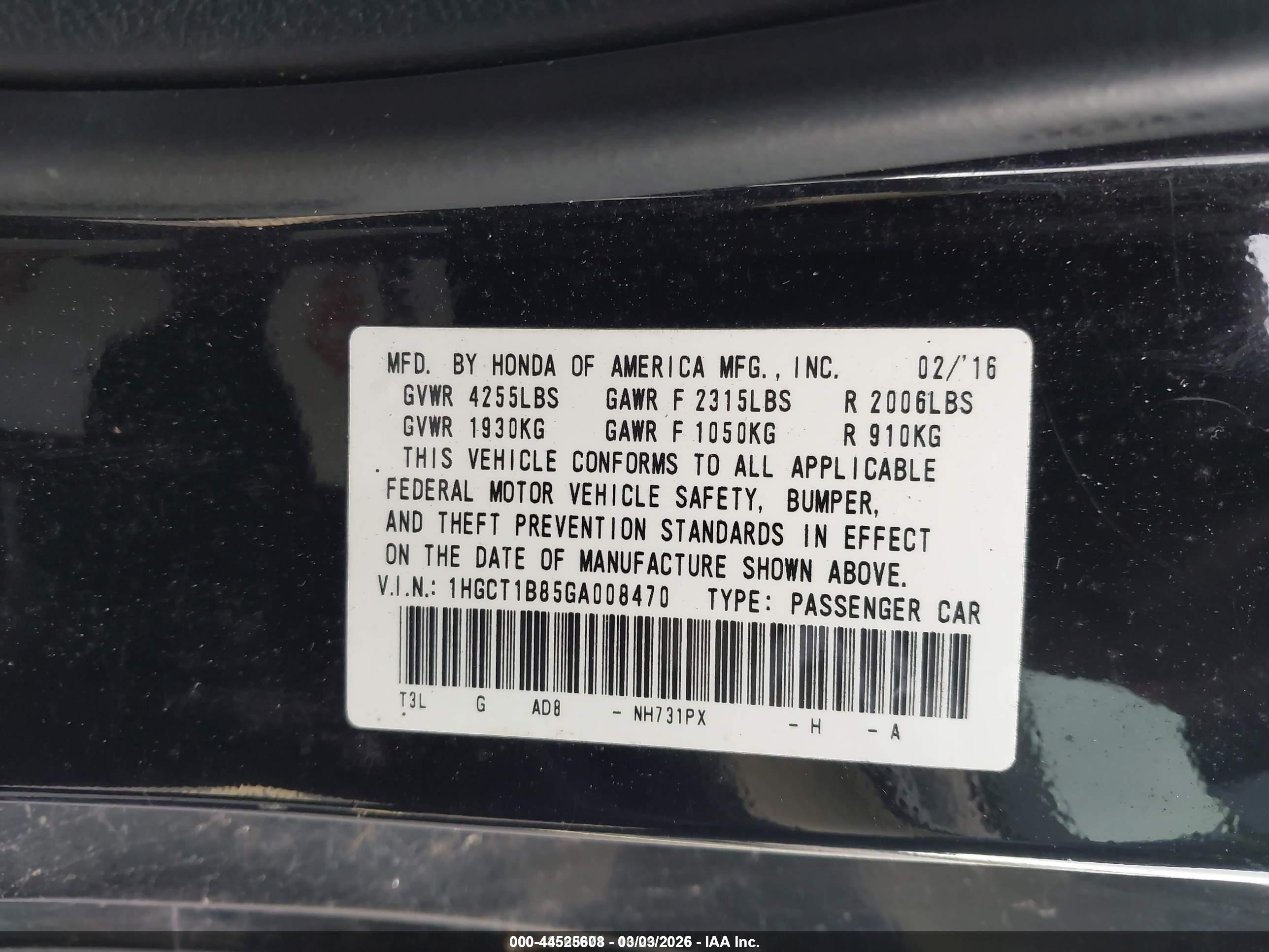 HONDA ACCORD image 9