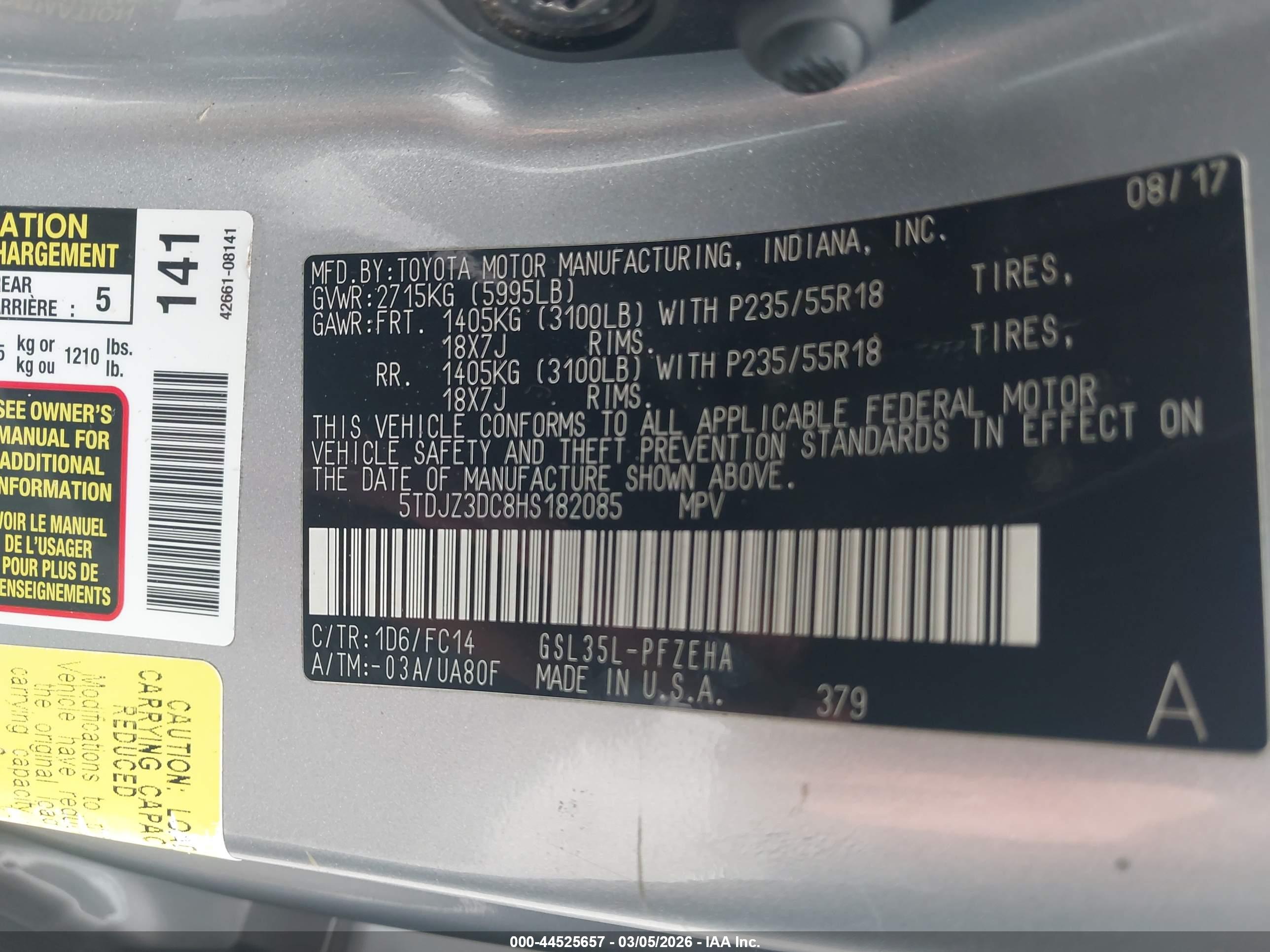 TOYOTA SIENNA image 9
