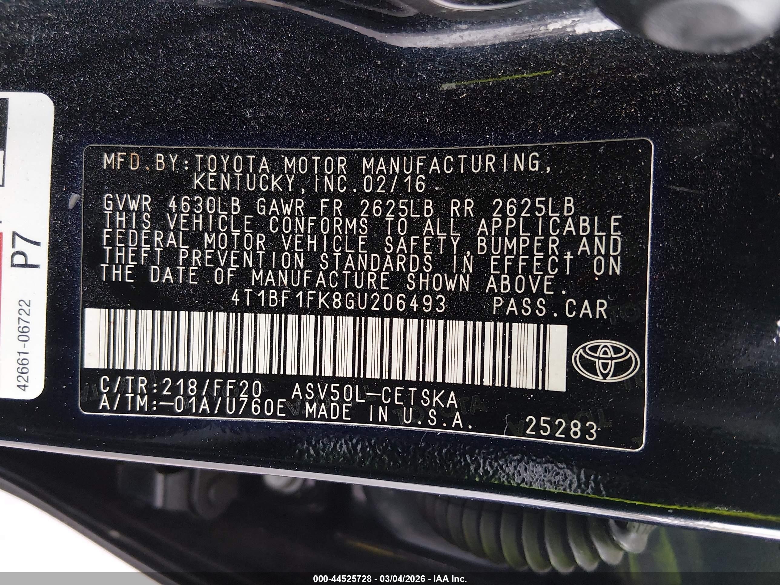 TOYOTA CAMRY image 9