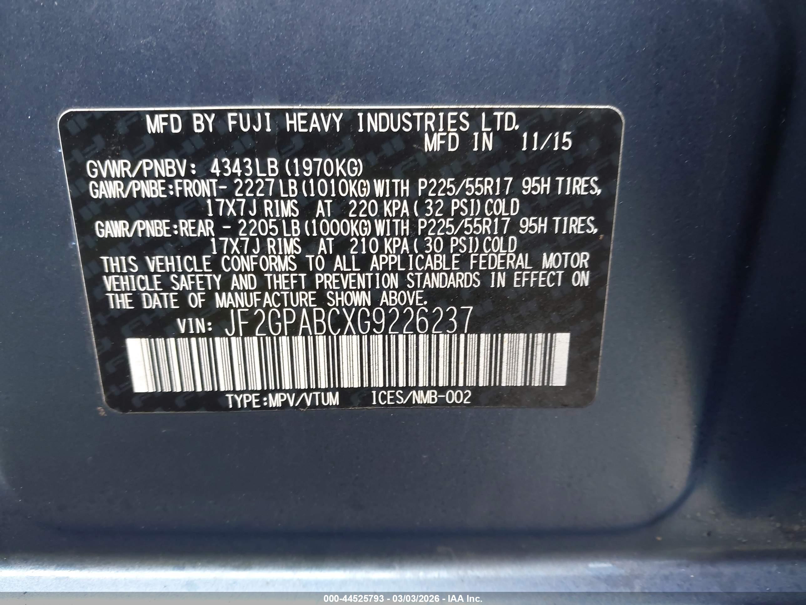 SUBARU CROSSTREK image 9