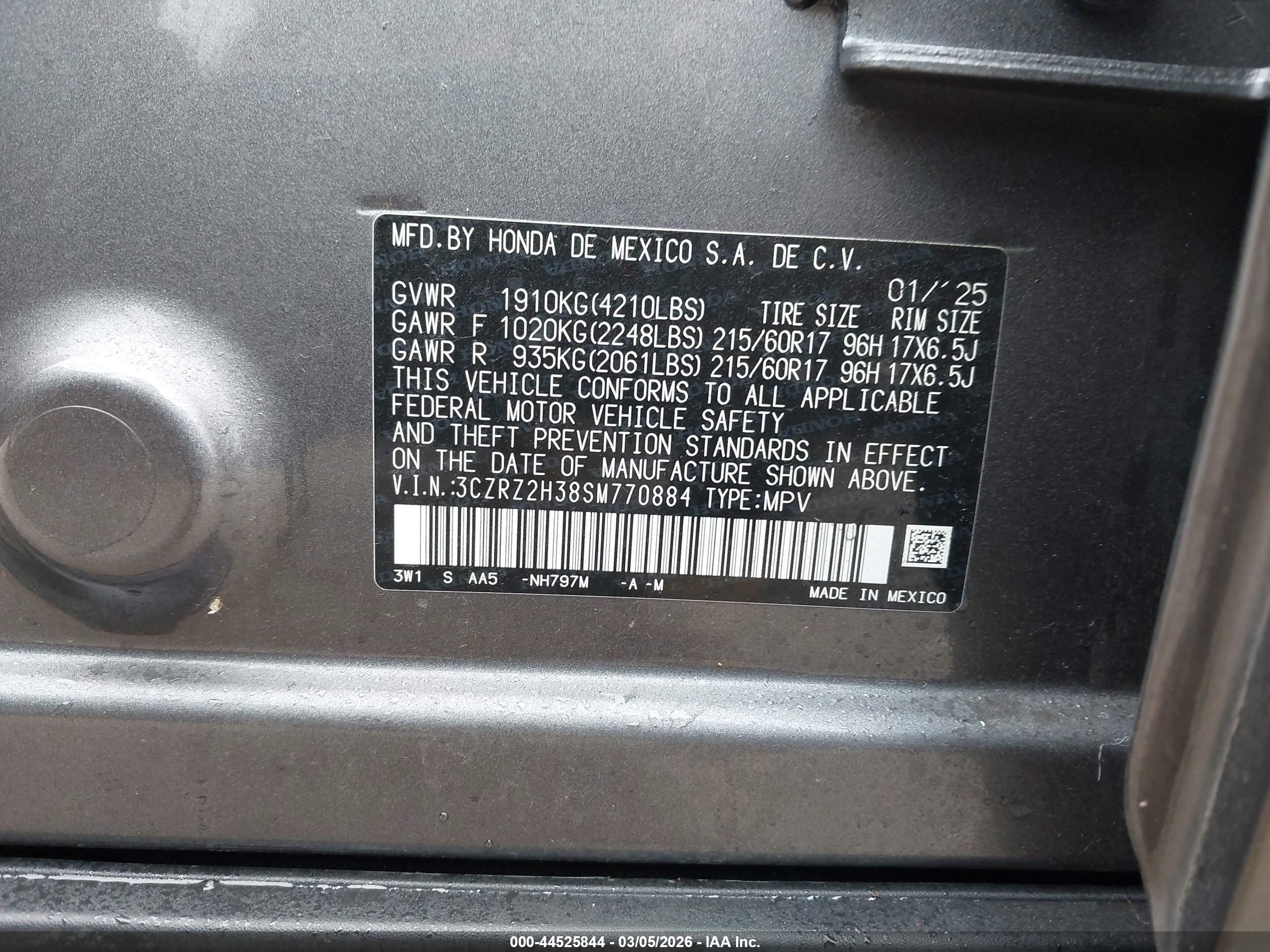 HONDA HR-V image 9