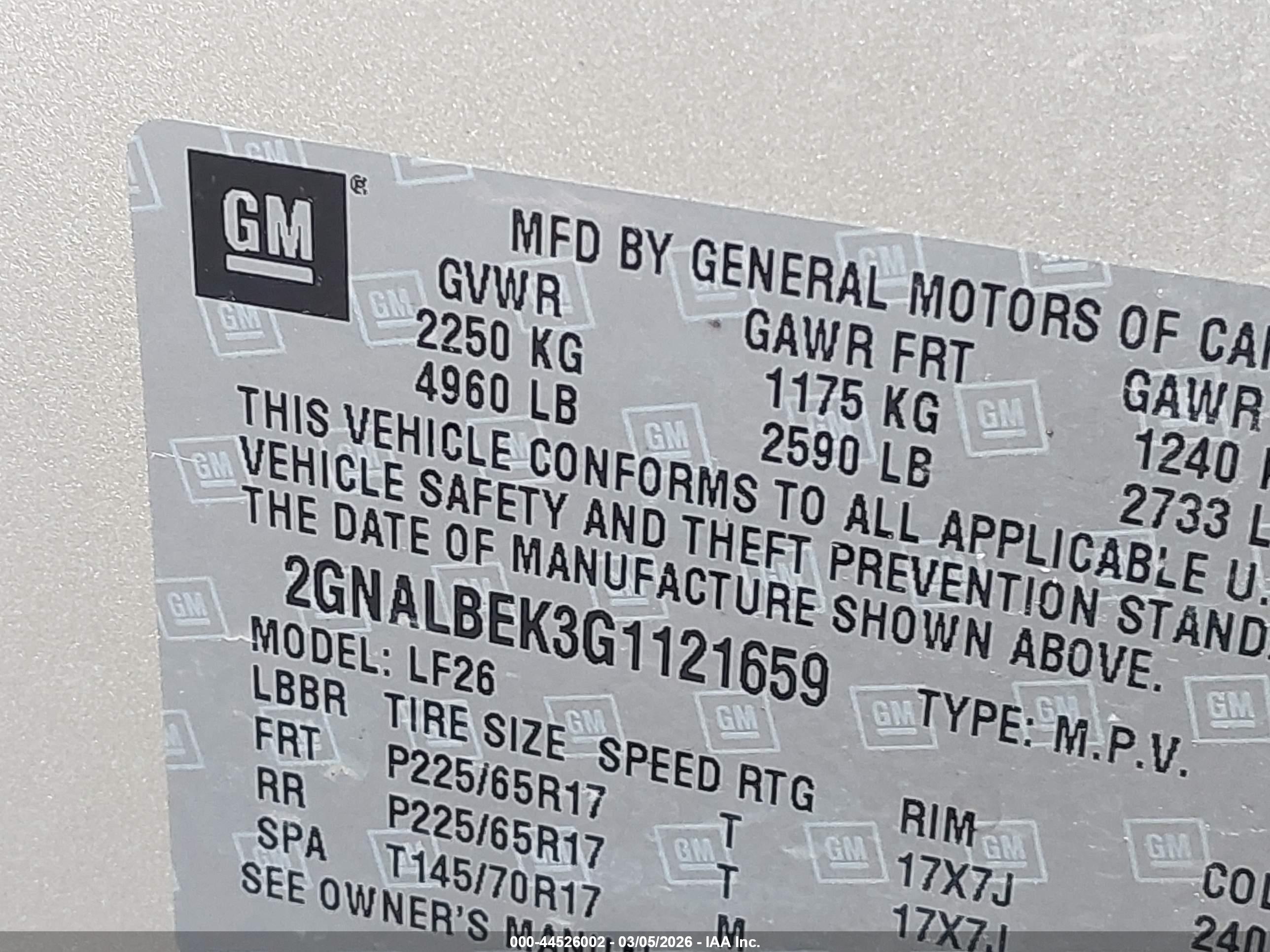CHEVROLET EQUINOX image 9