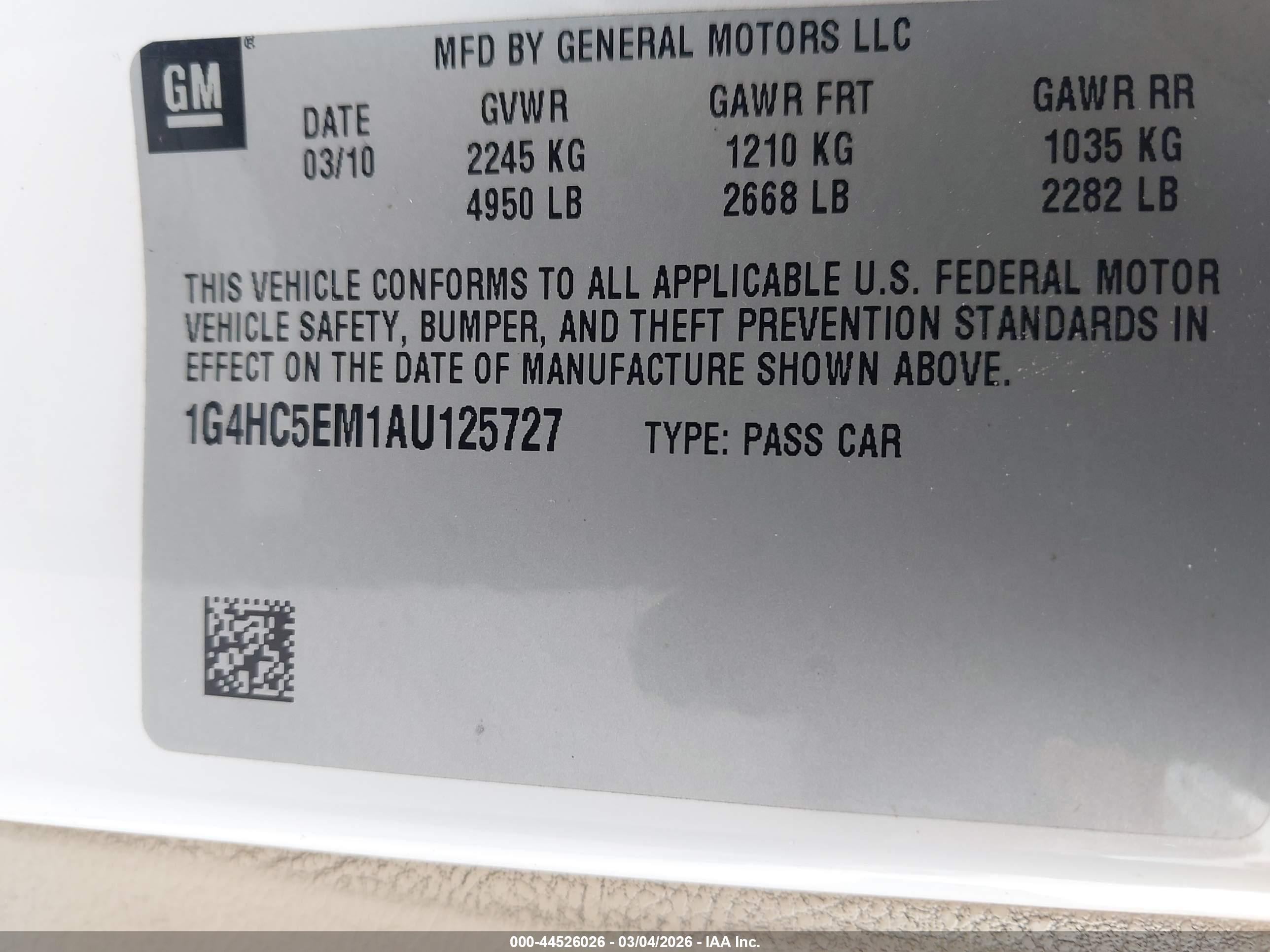 BUICK LUCERNE image 9