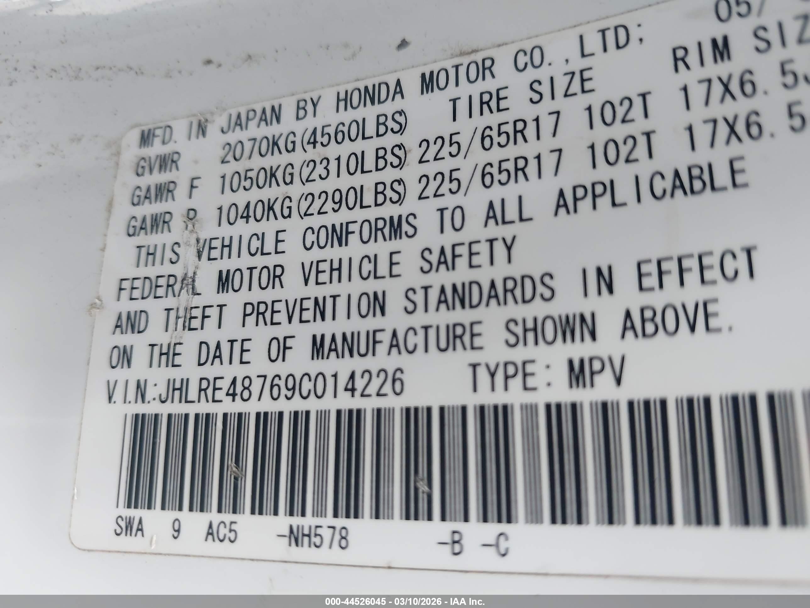 HONDA CR-V image 9