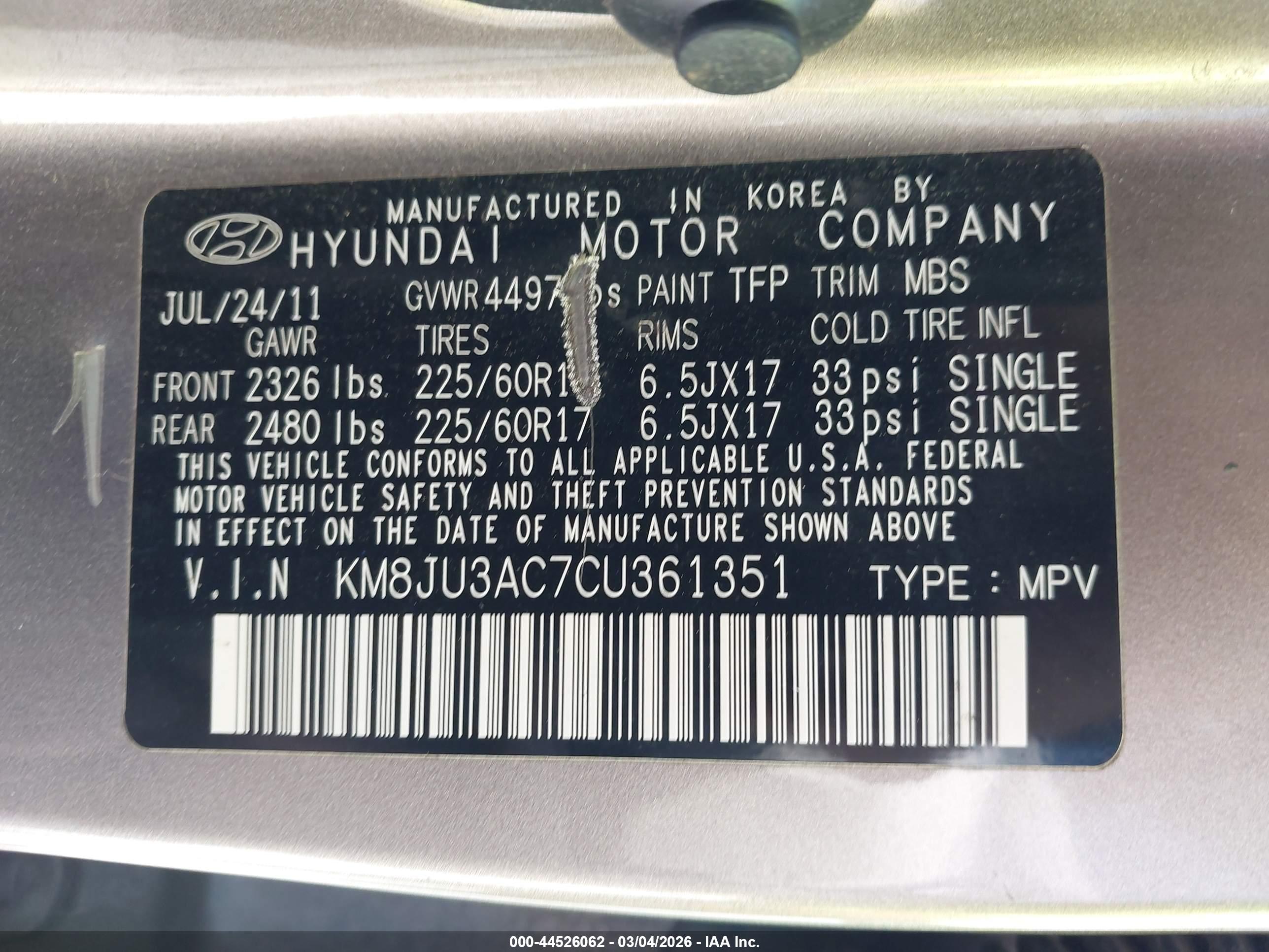 HYUNDAI TUCSON image 9