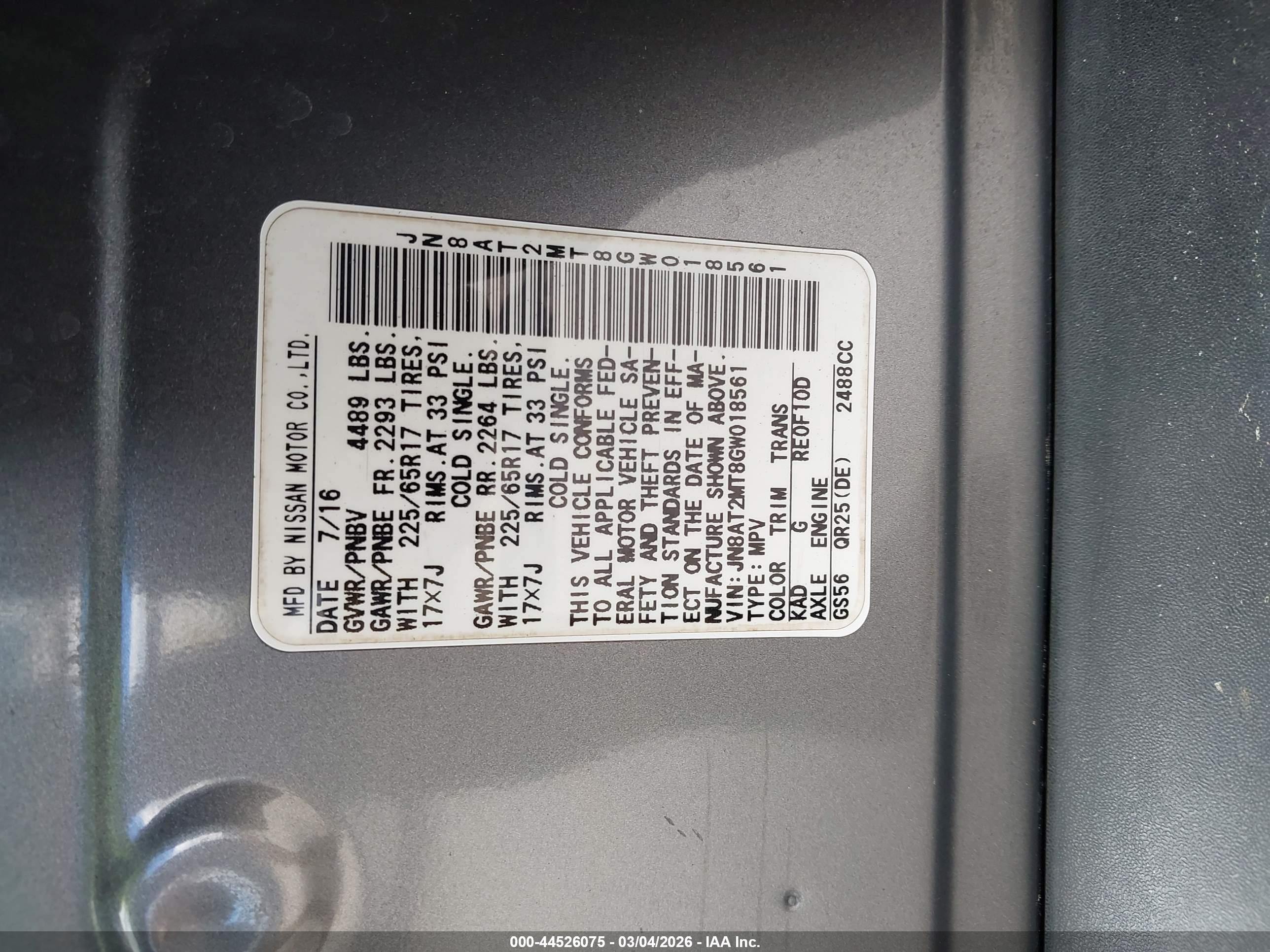 NISSAN ROGUE image 9