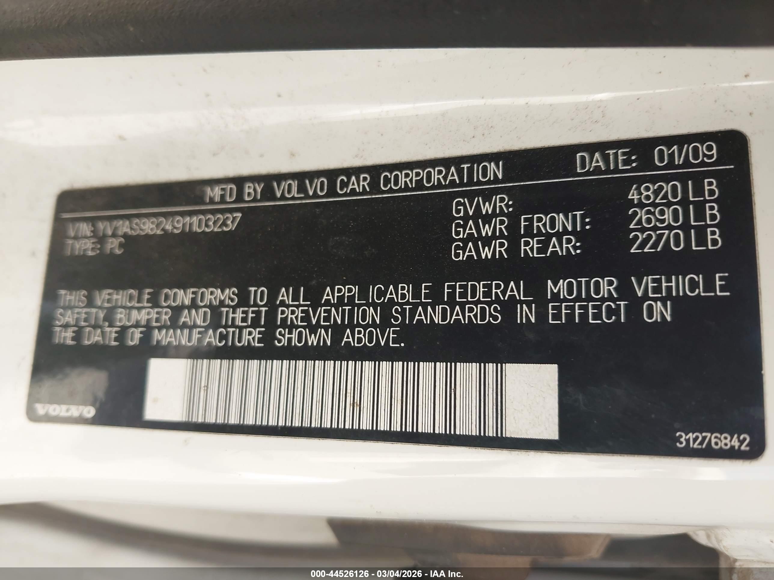 VOLVO S80 image 9