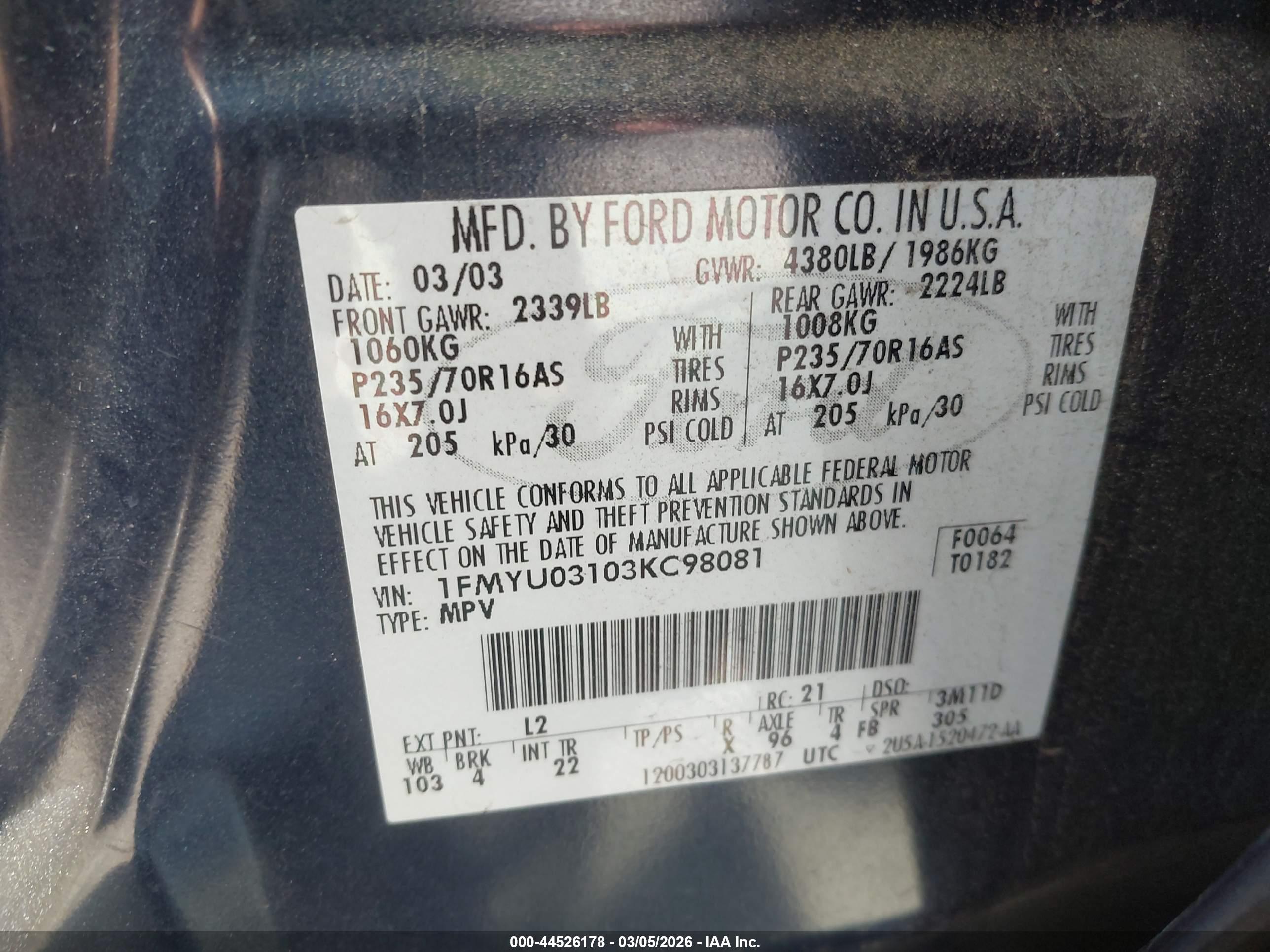 FORD ESCAPE image 9
