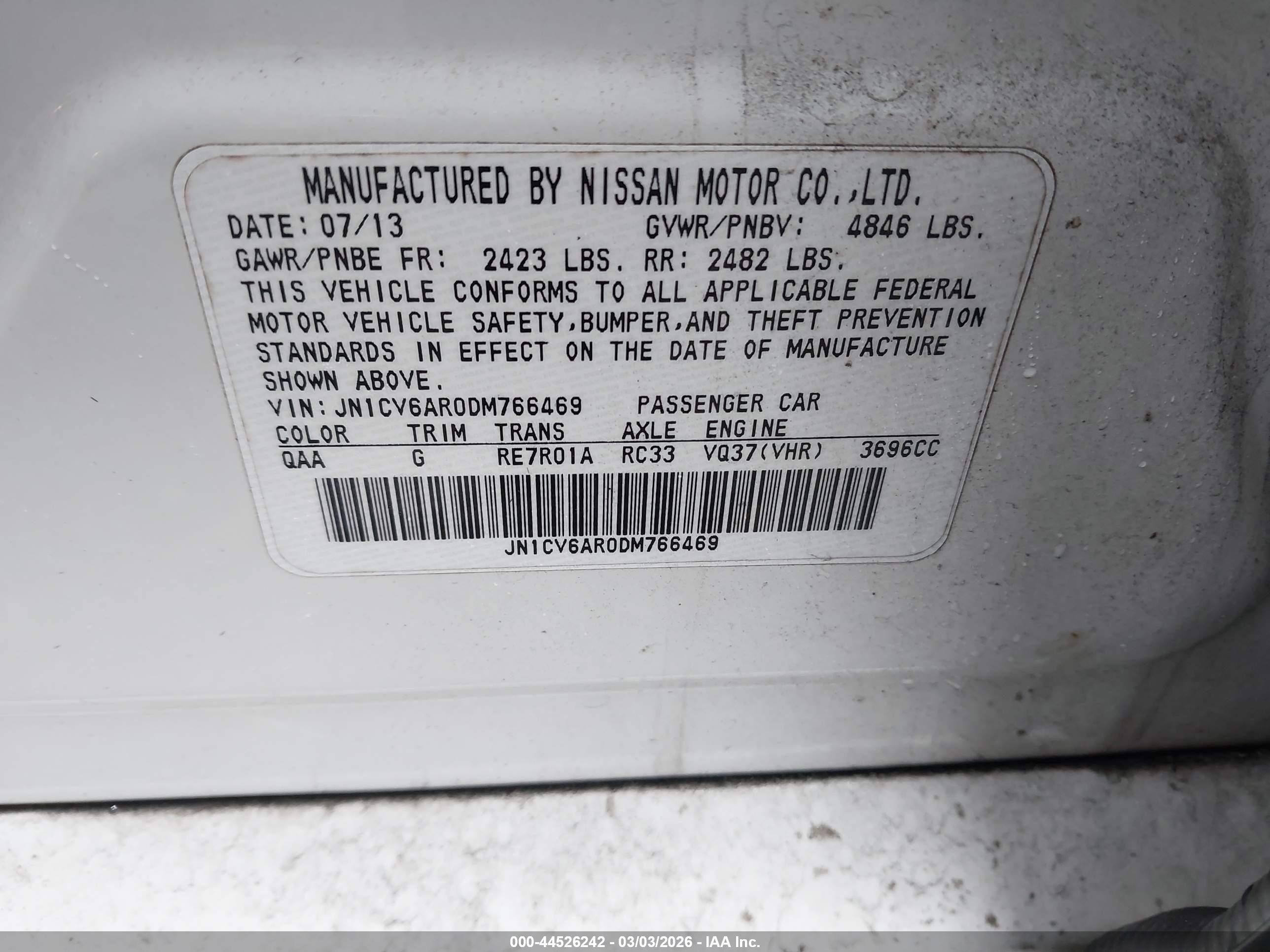 INFINITI G37X image 9