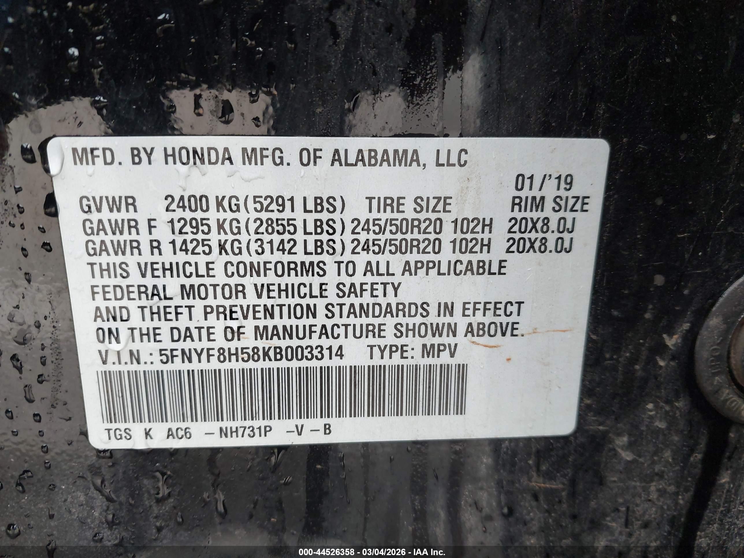 HONDA PASSPORT image 9
