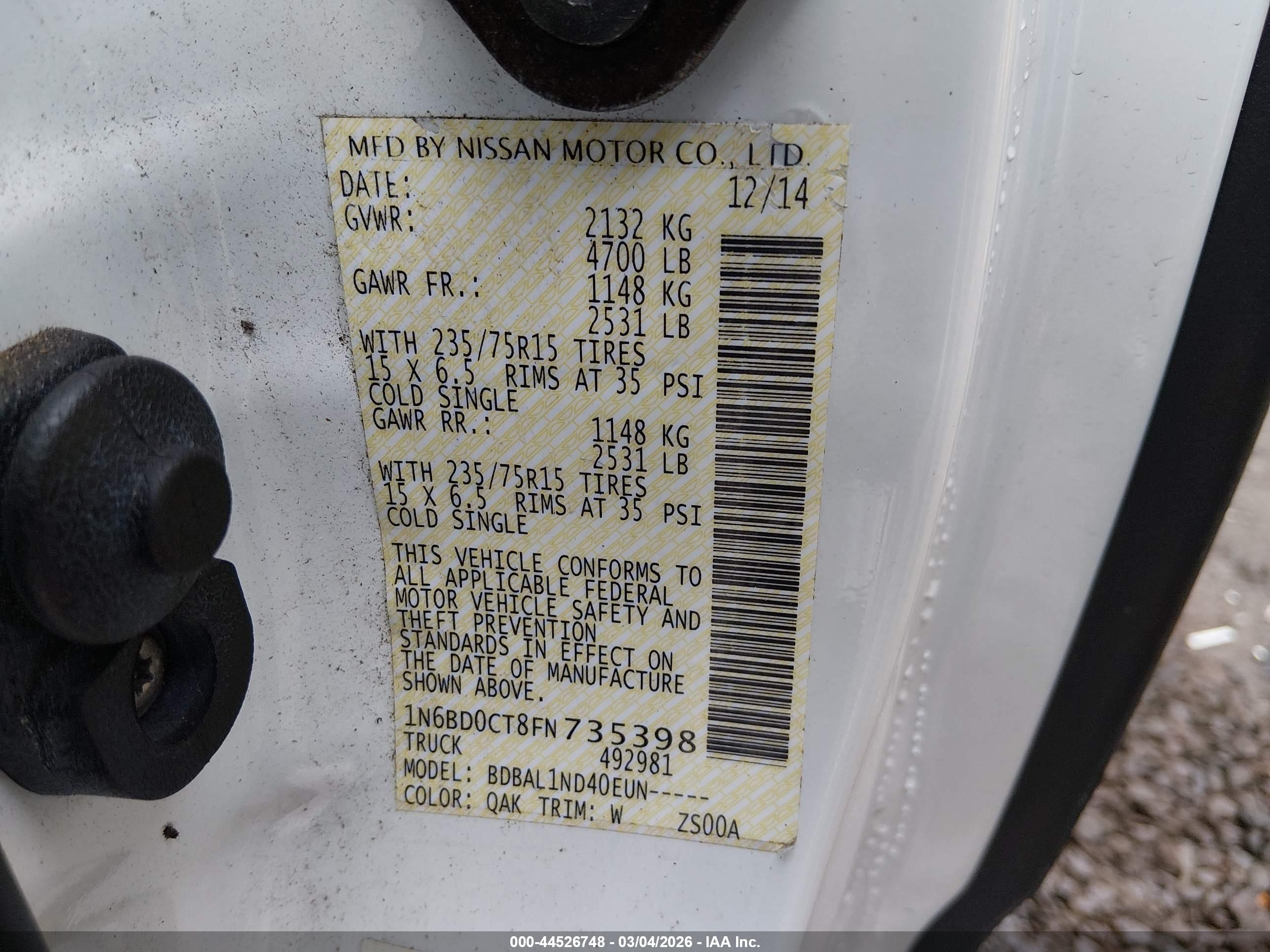 NISSAN FRONTIER image 9