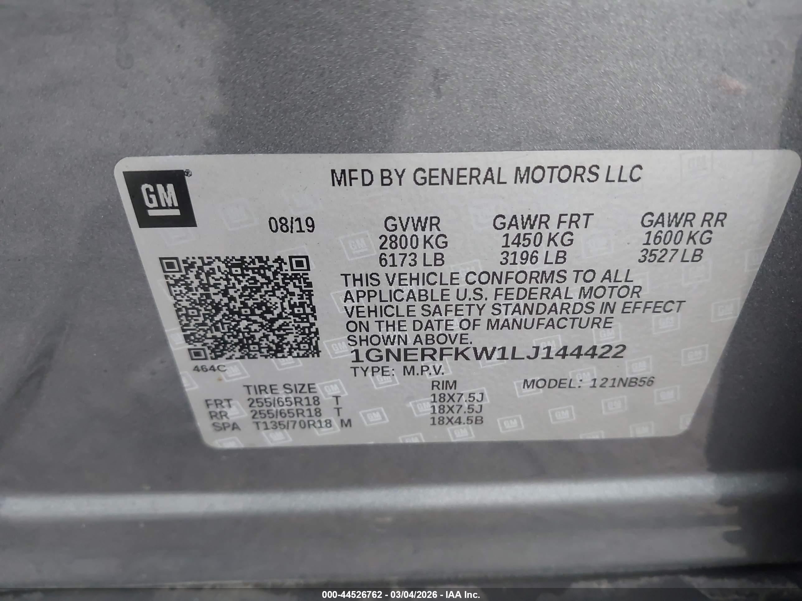 CHEVROLET TRAVERSE image 9