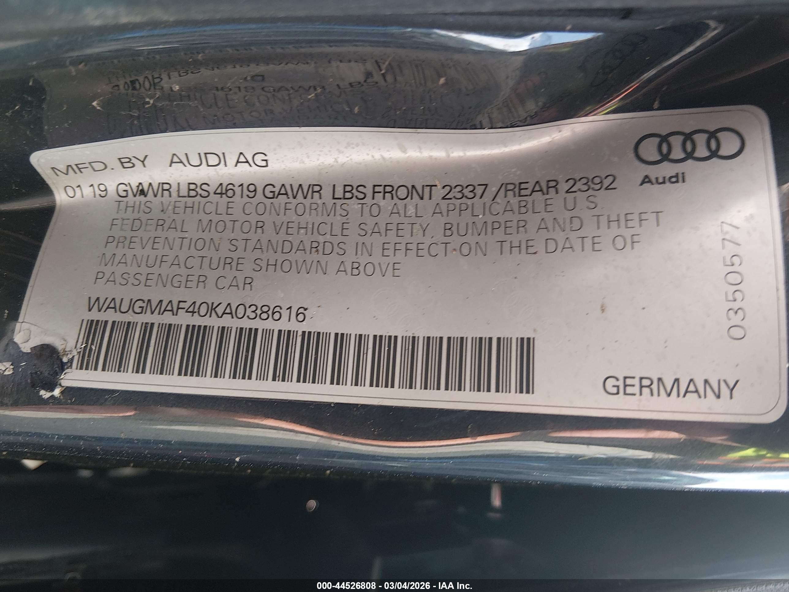 AUDI A4 image 9