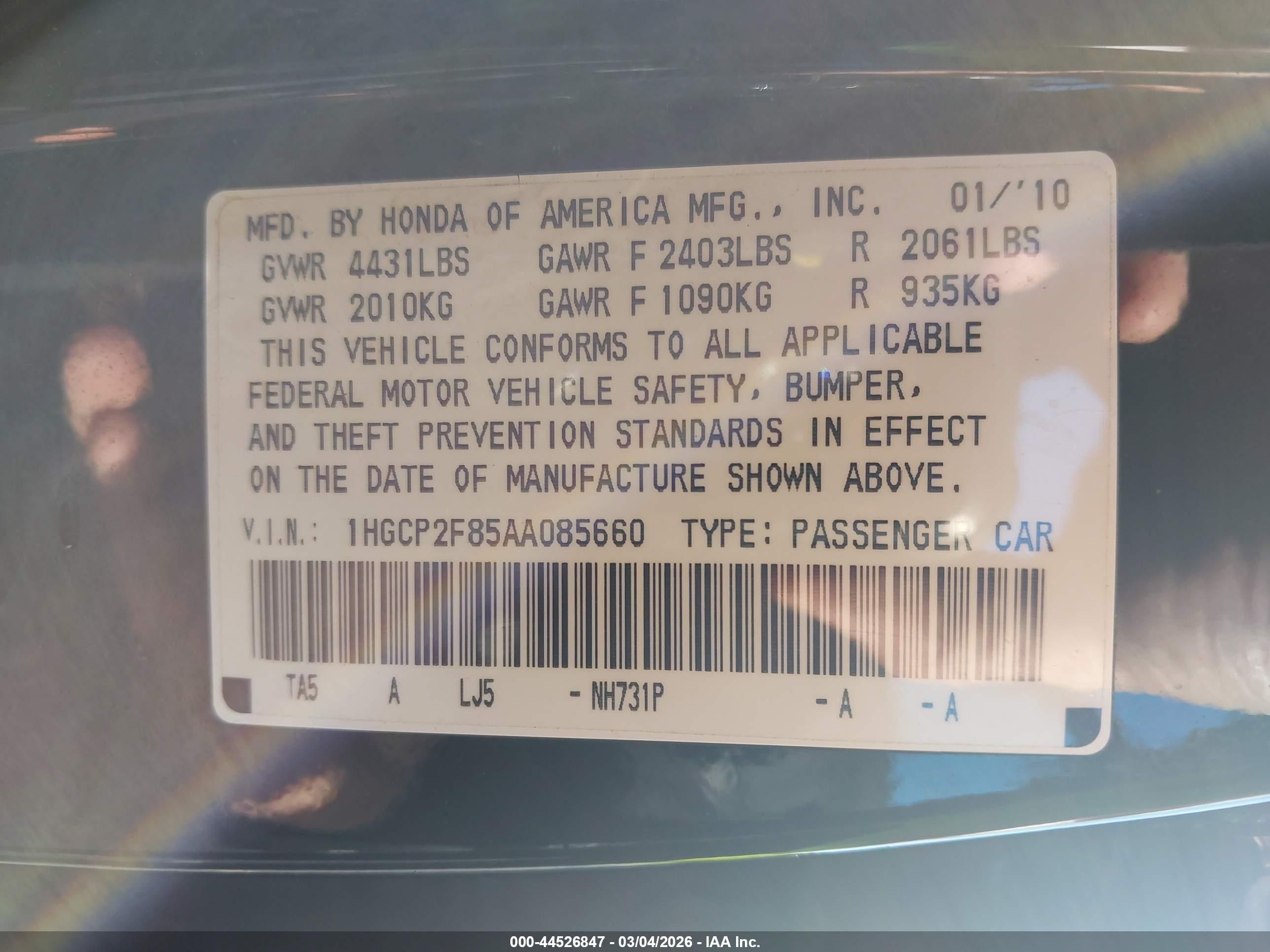 HONDA ACCORD image 9