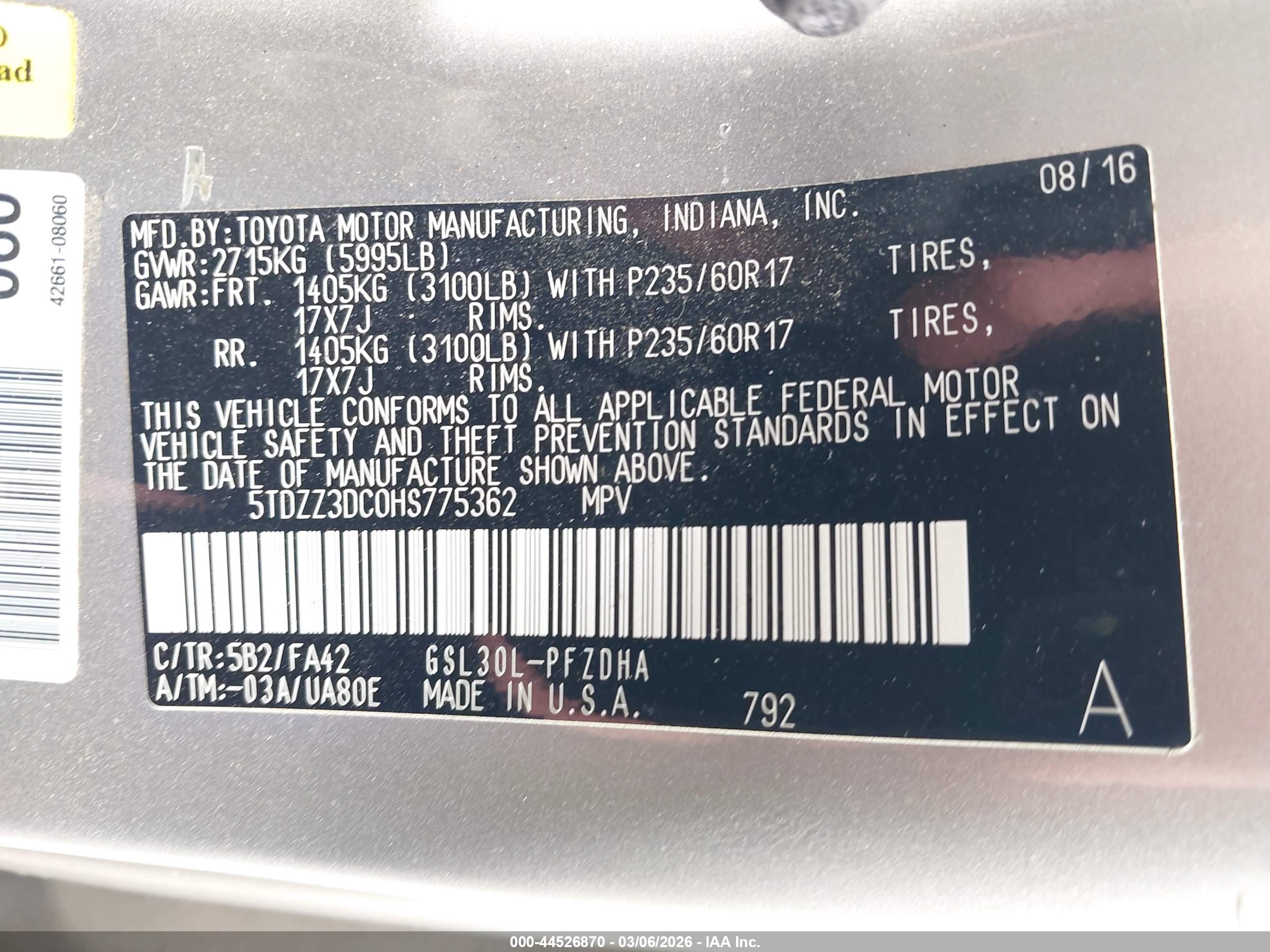 TOYOTA SIENNA image 9