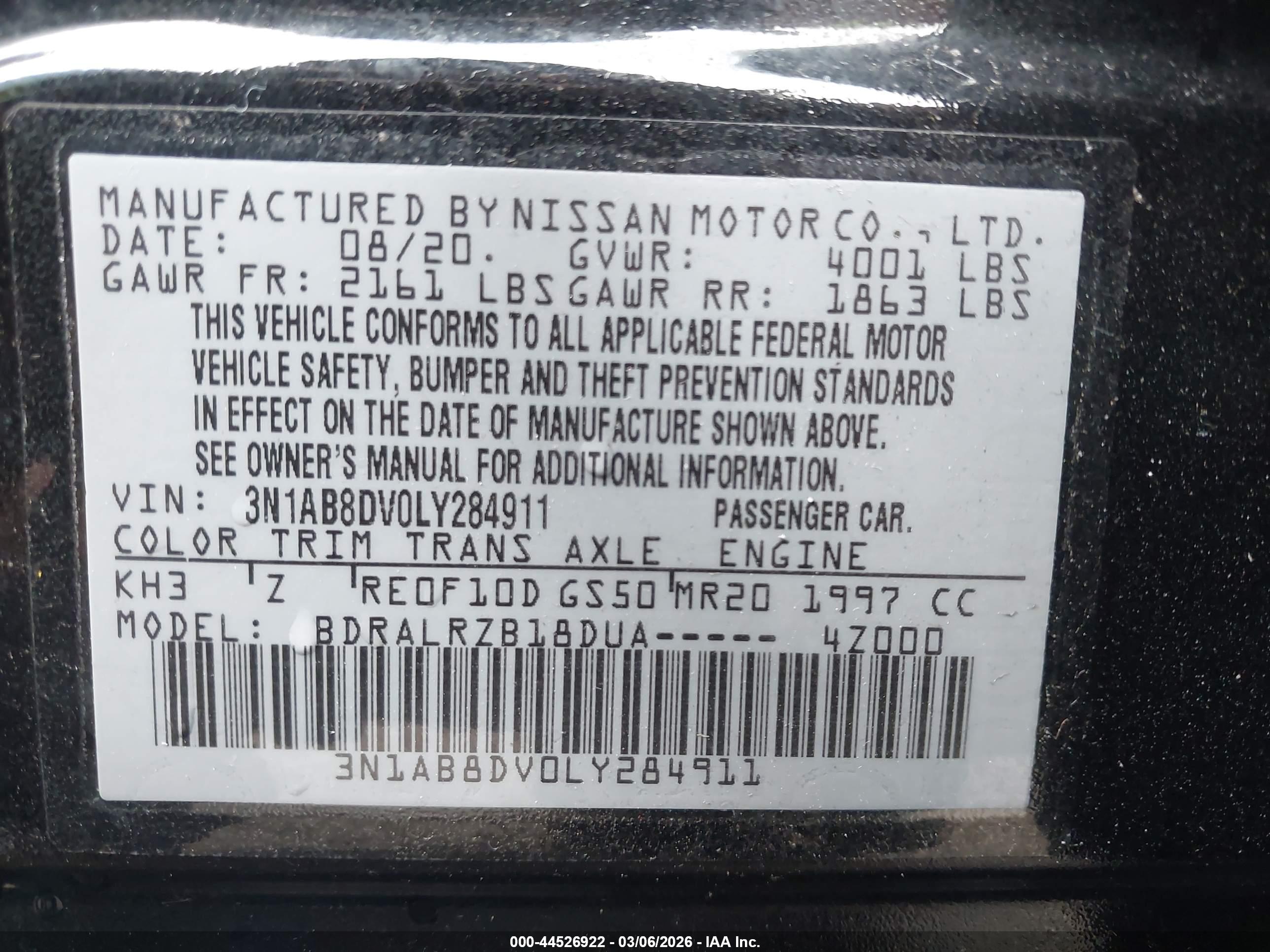 NISSAN SENTRA image 9