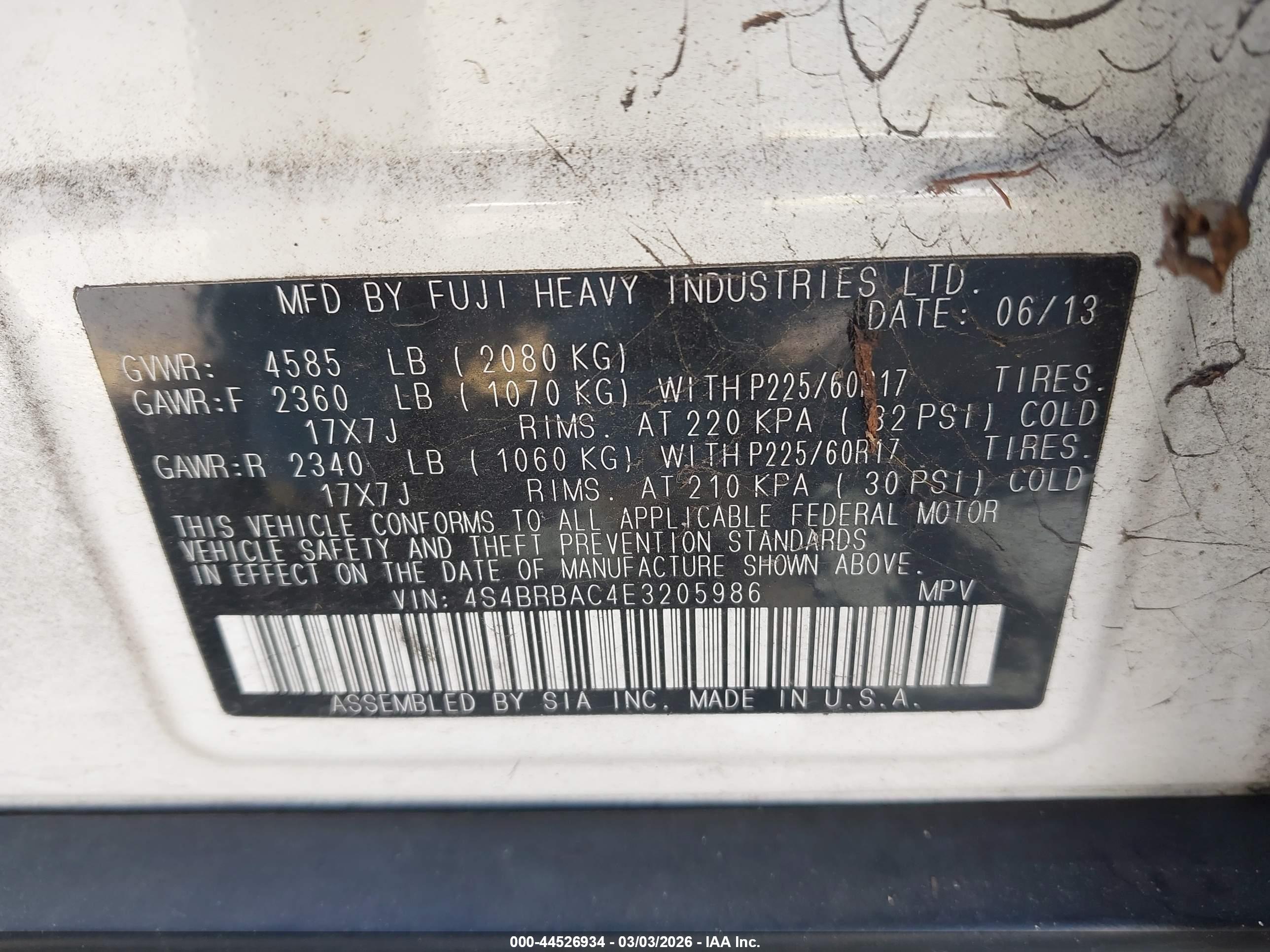 SUBARU OUTBACK image 9