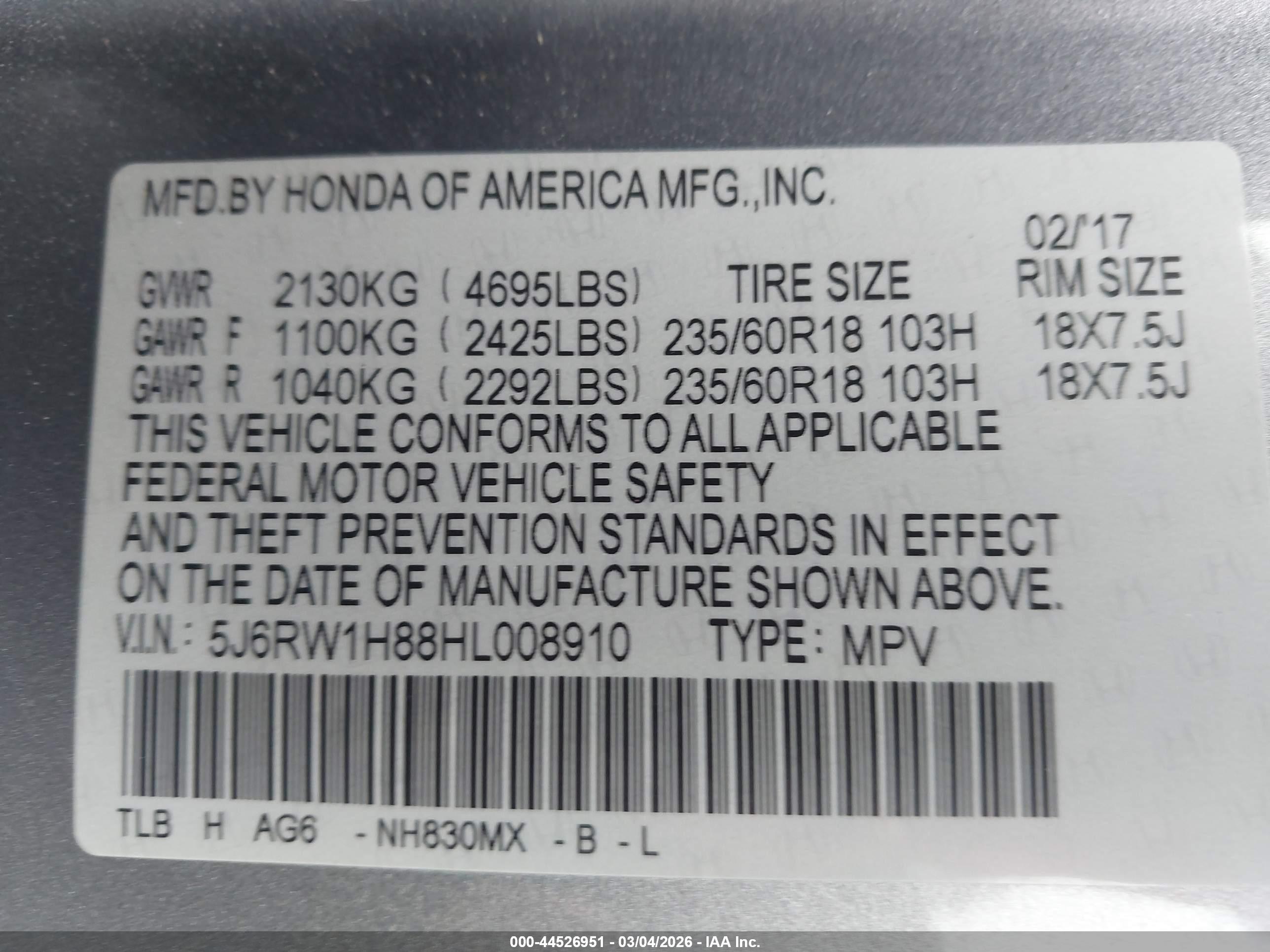 HONDA CR-V image 9