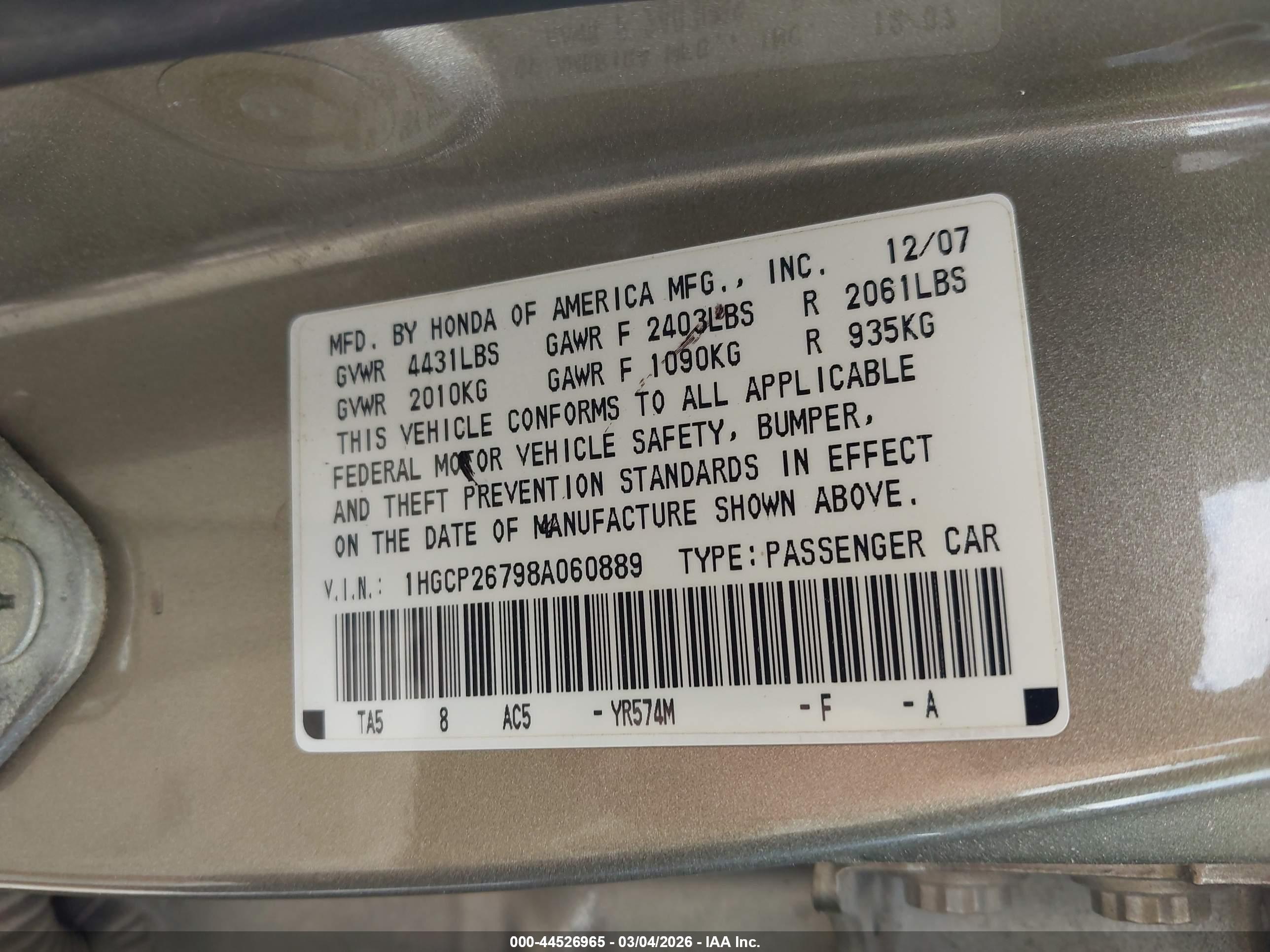 HONDA ACCORD image 9