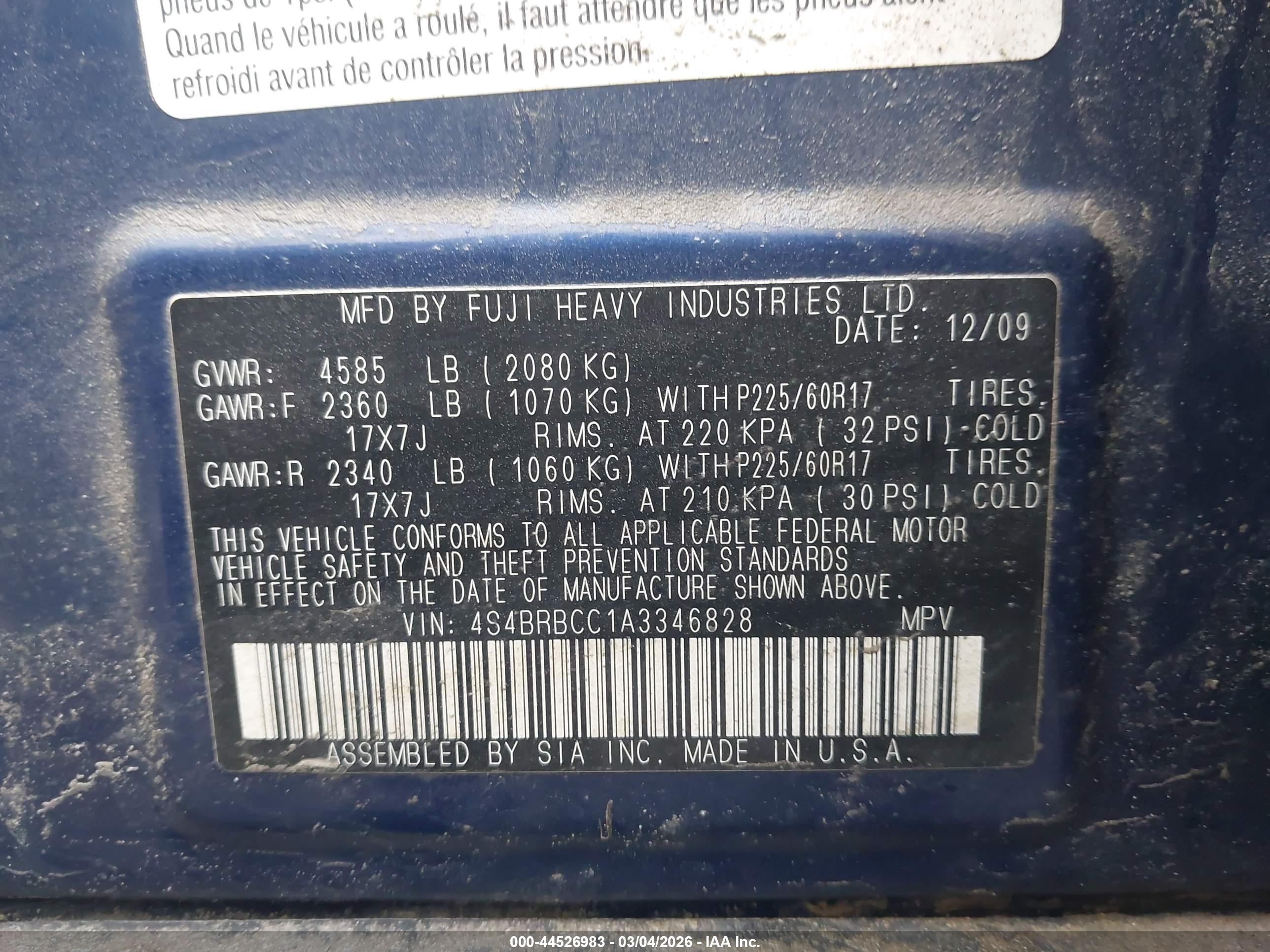 SUBARU OUTBACK image 9