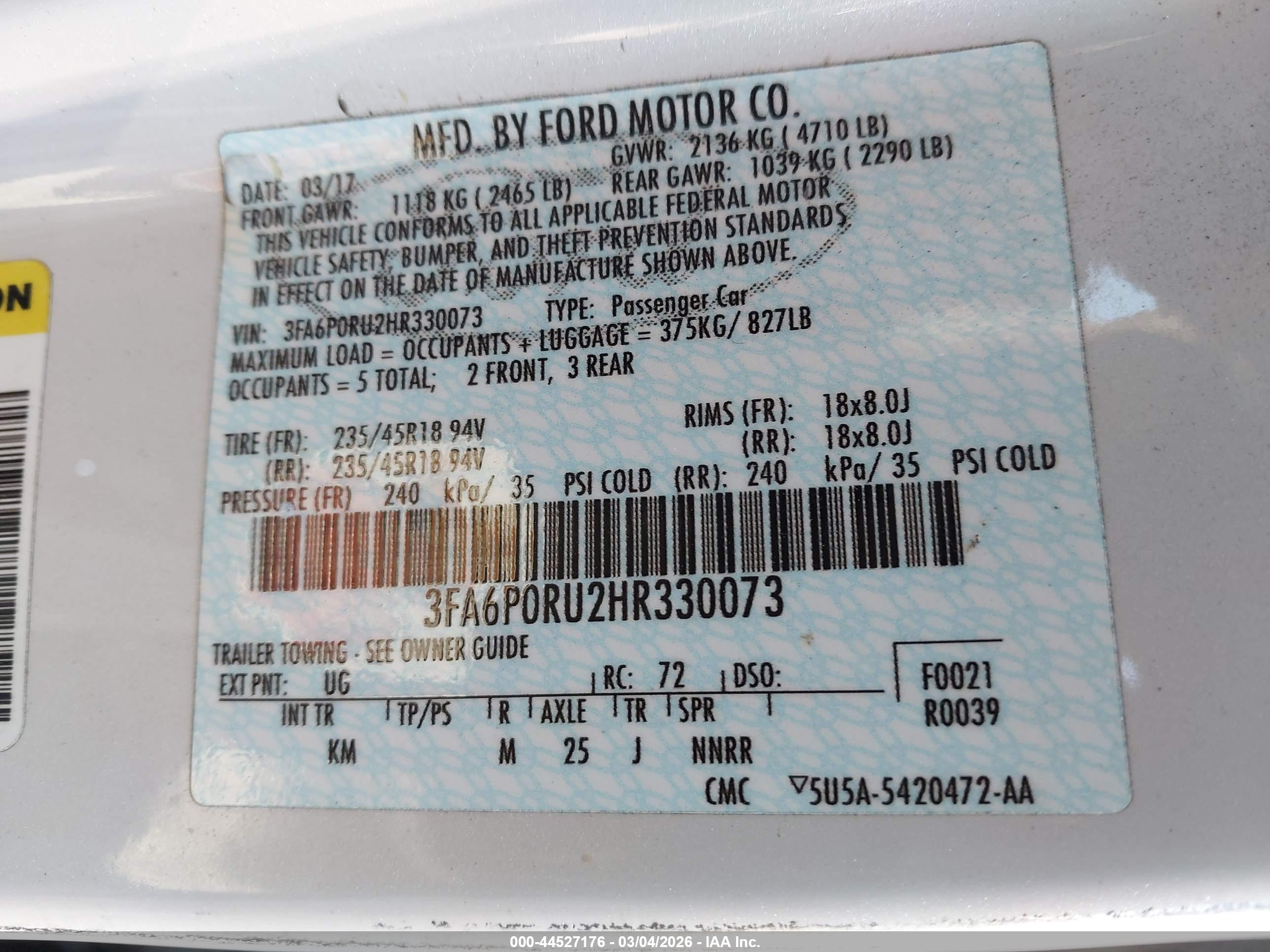 FORD FUSION image 9