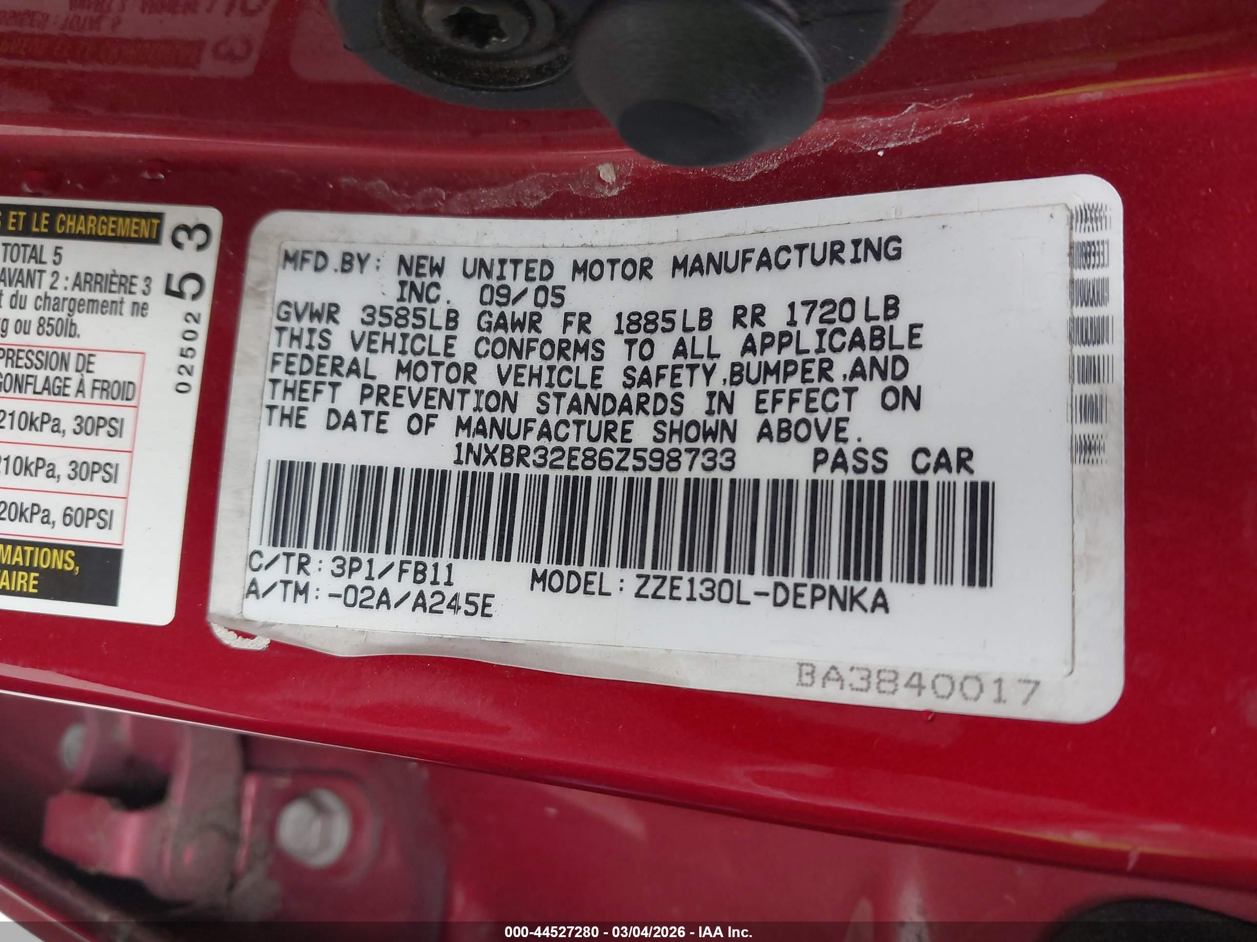 TOYOTA COROLLA image 9