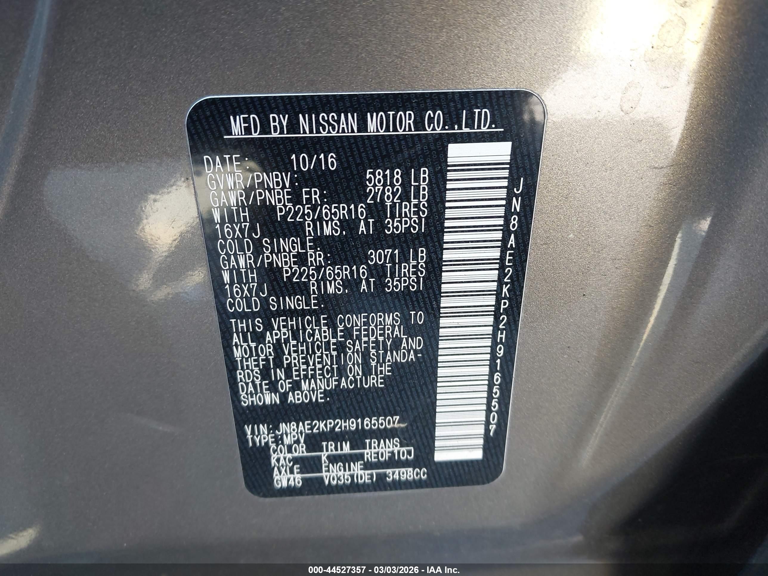 NISSAN QUEST image 9
