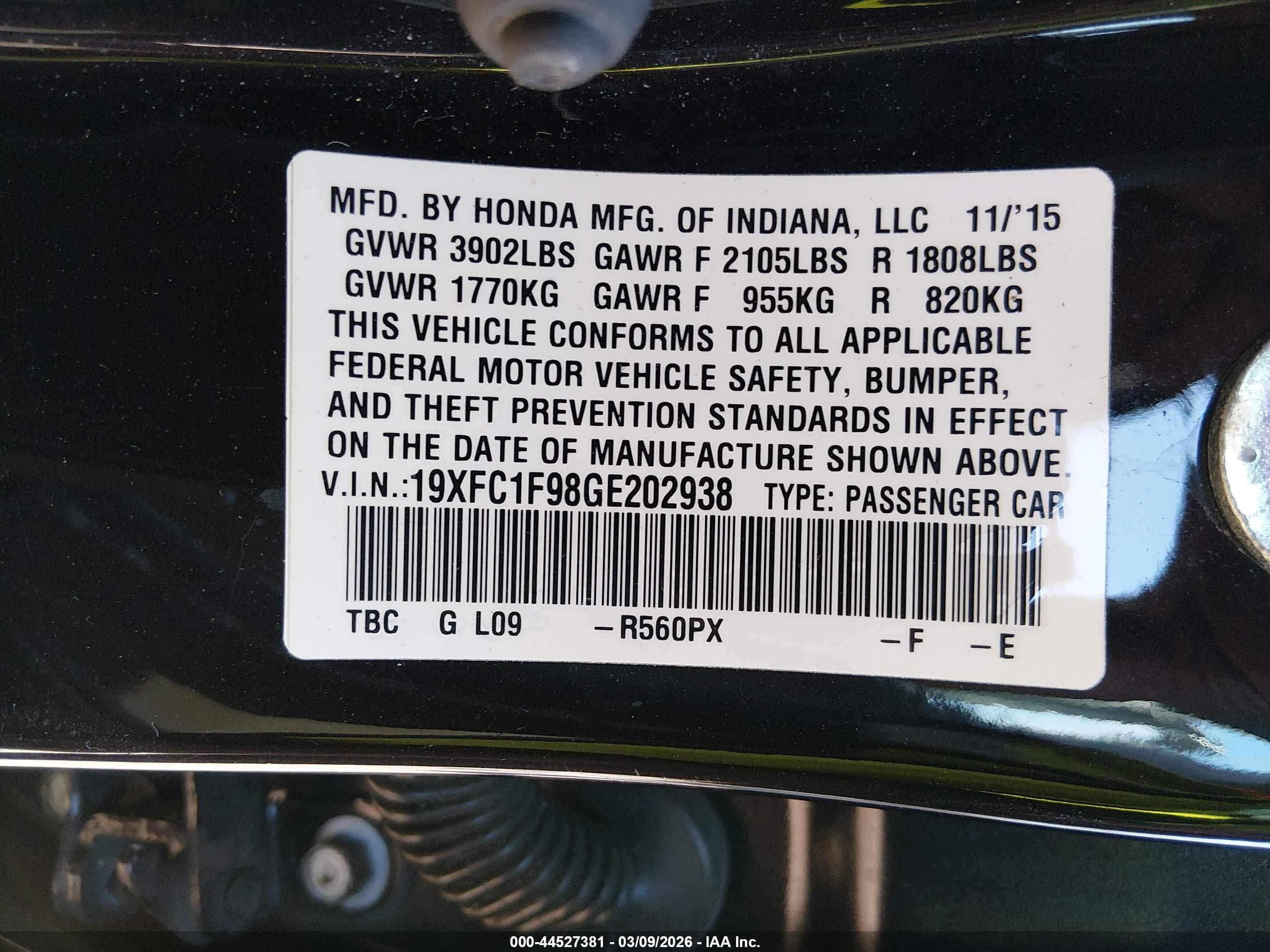 HONDA CIVIC image 9