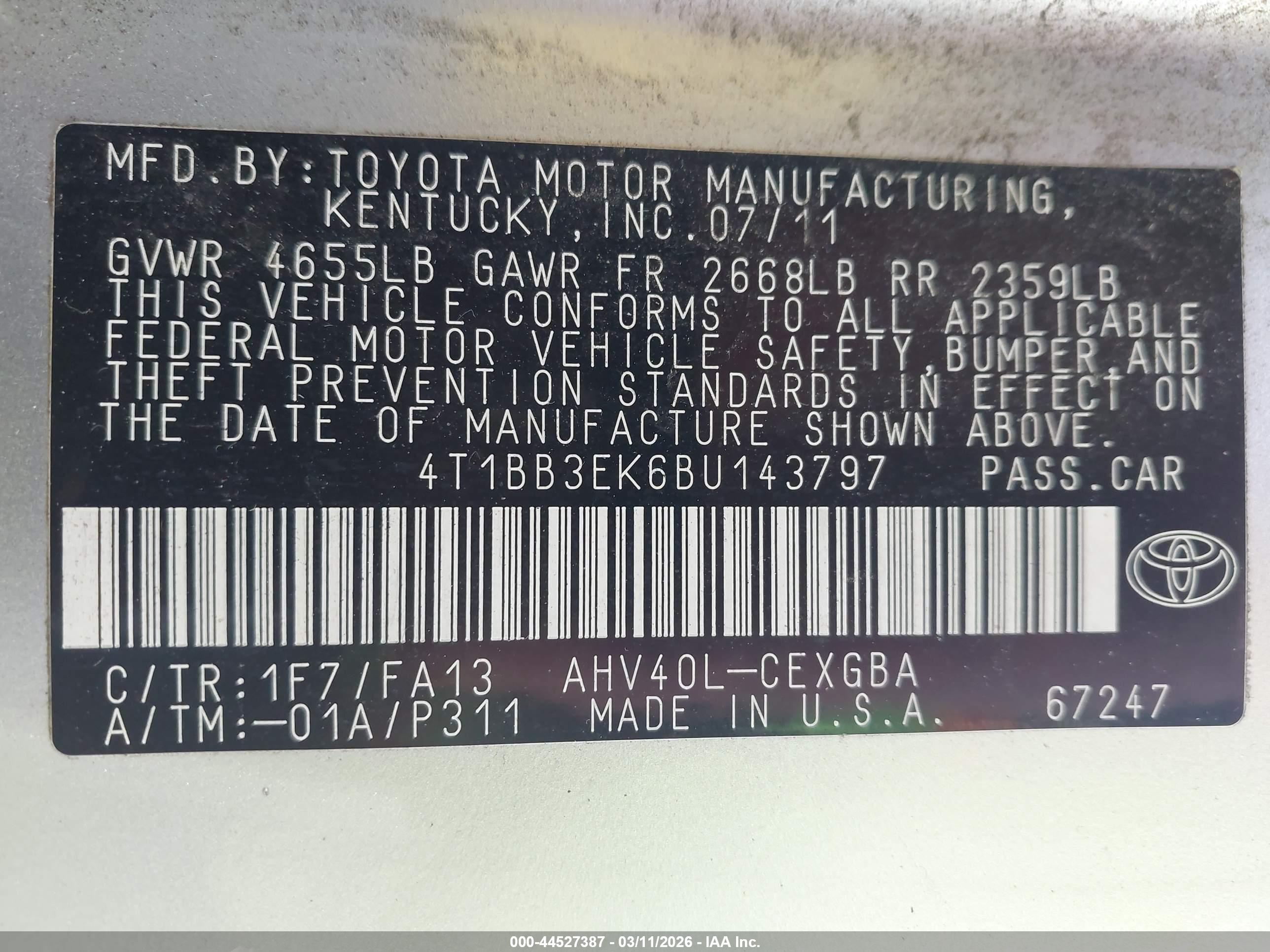 TOYOTA CAMRY image 9
